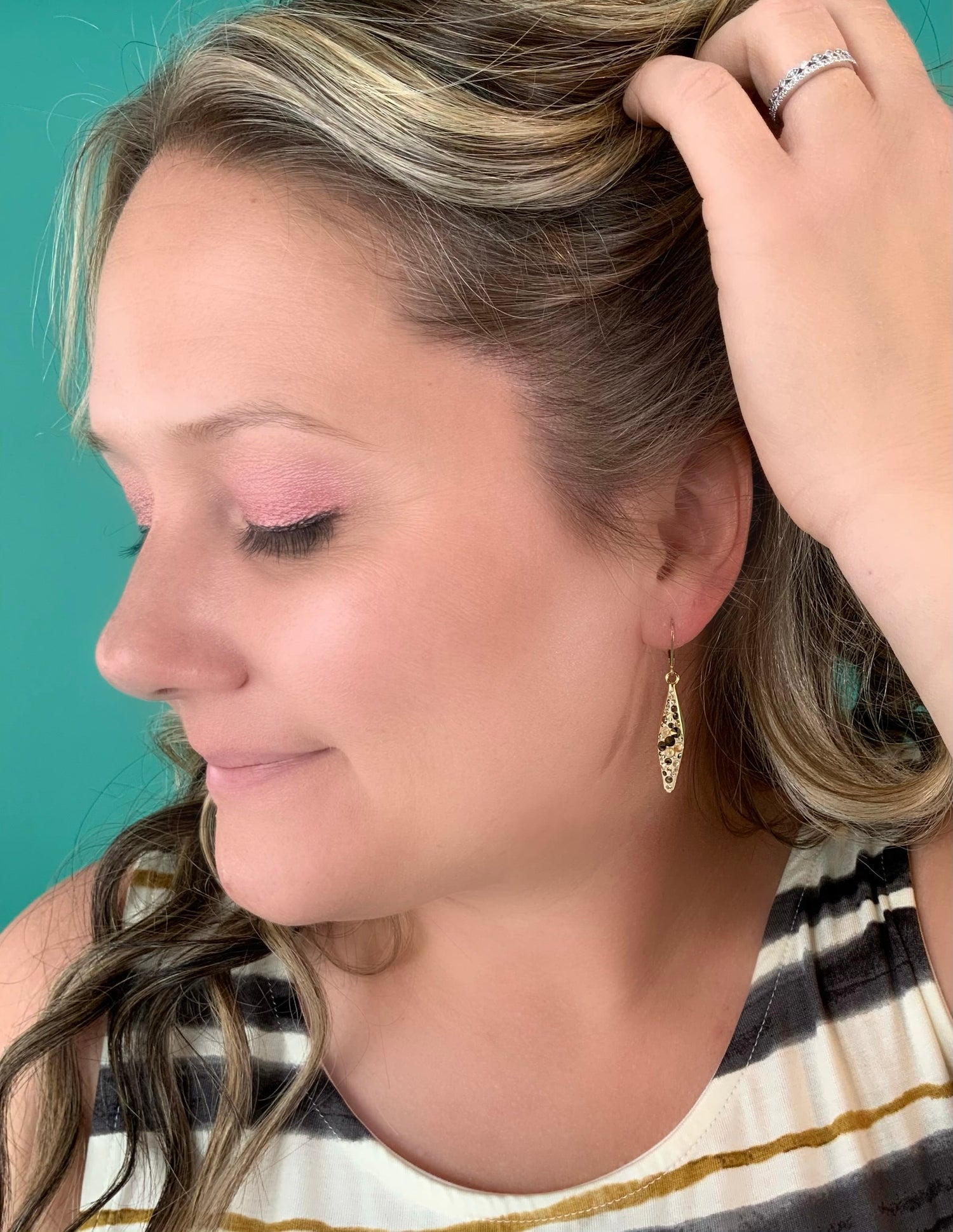 Golden Moonlight Moonspark Earrings