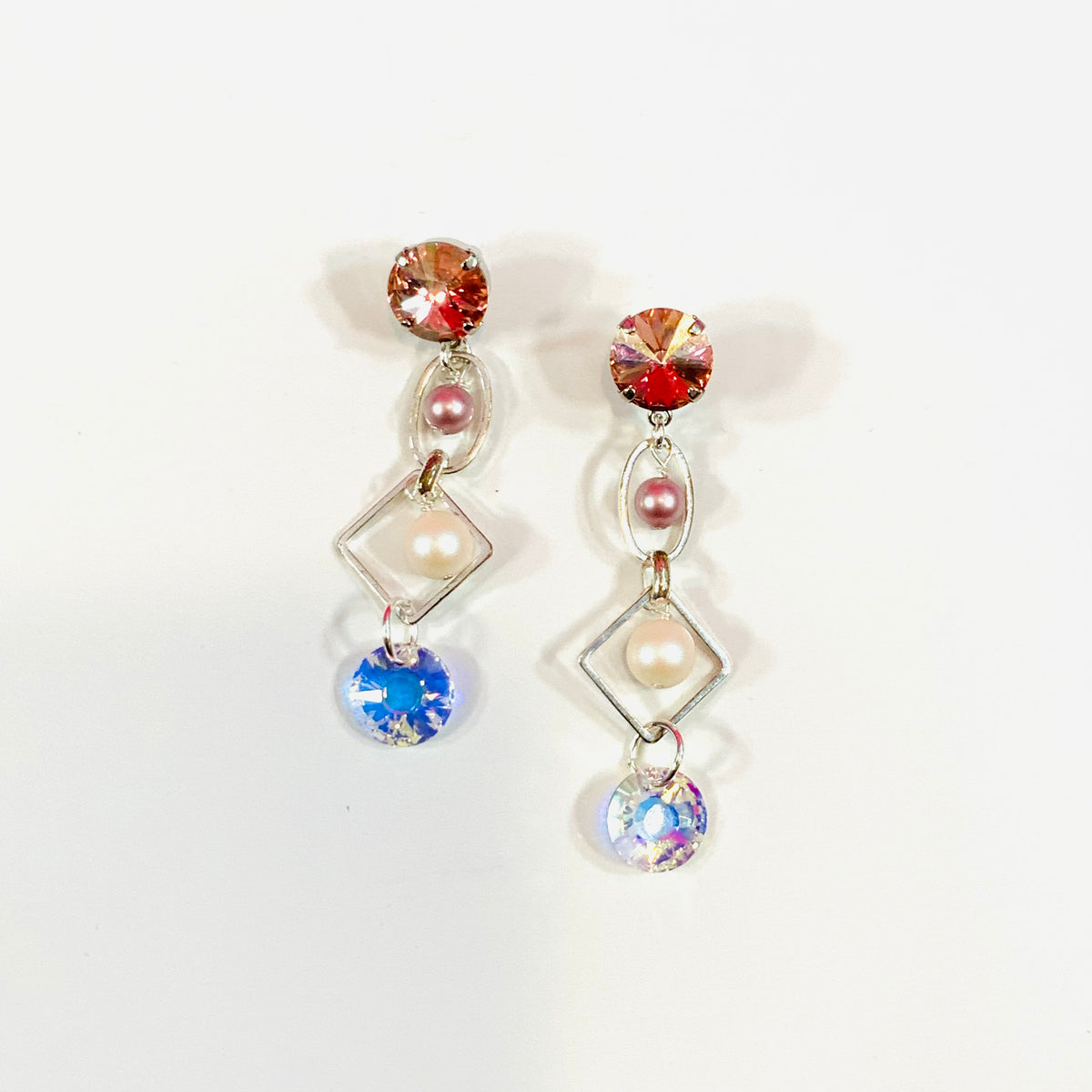 Floating Charm Sun Earrings - KaraMarie