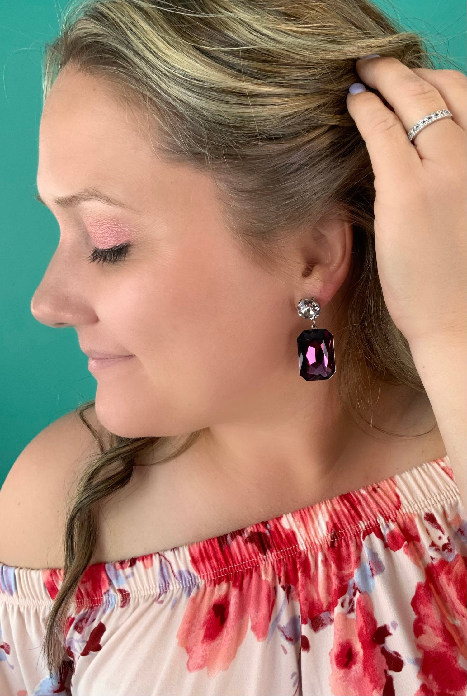 Perfectly Plum Statement Earrings