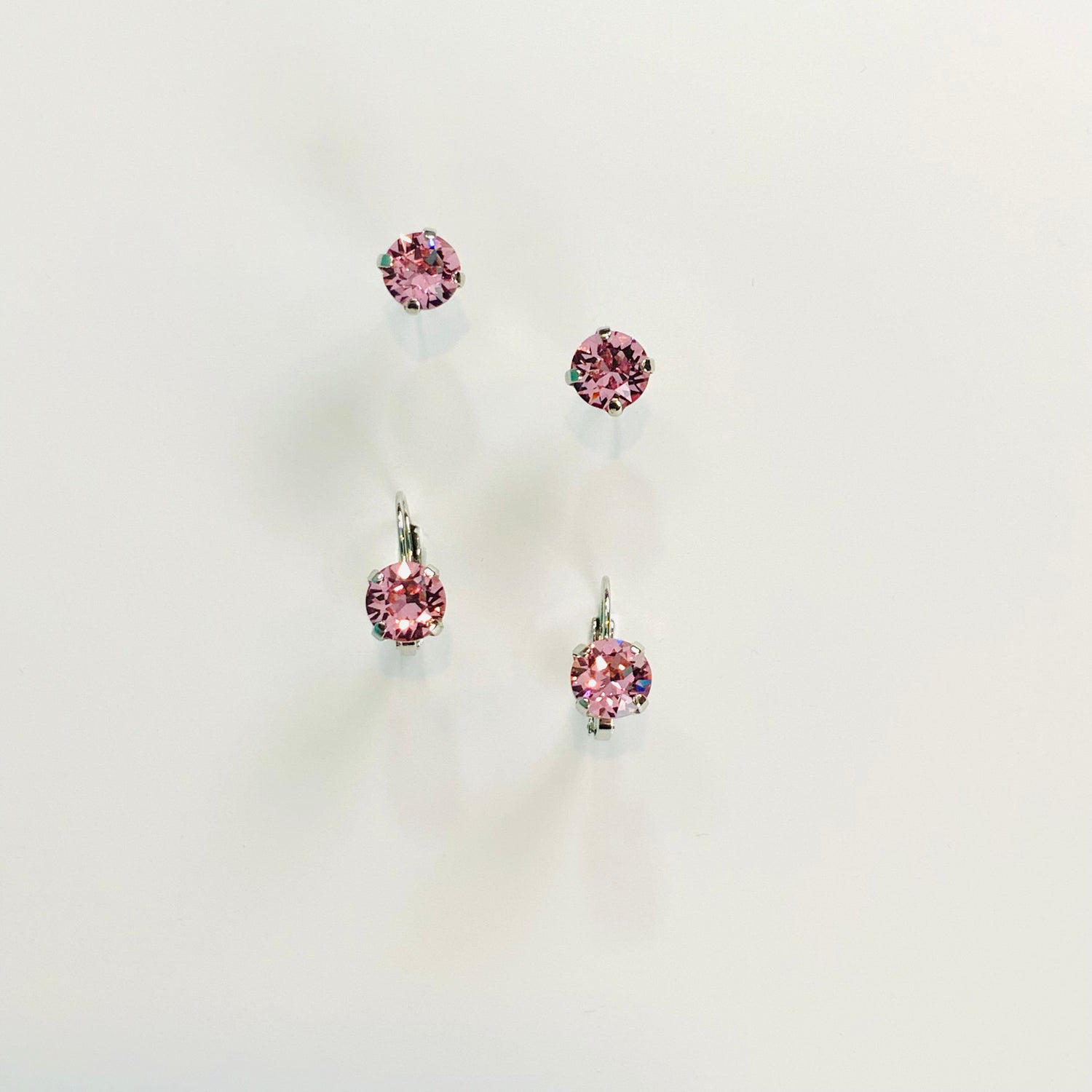 8mm Drop OR Post in Light Rose
