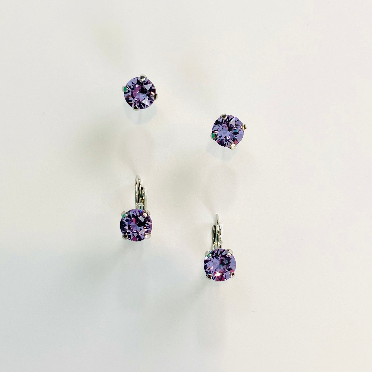 8mm Drop OR Post in Violet