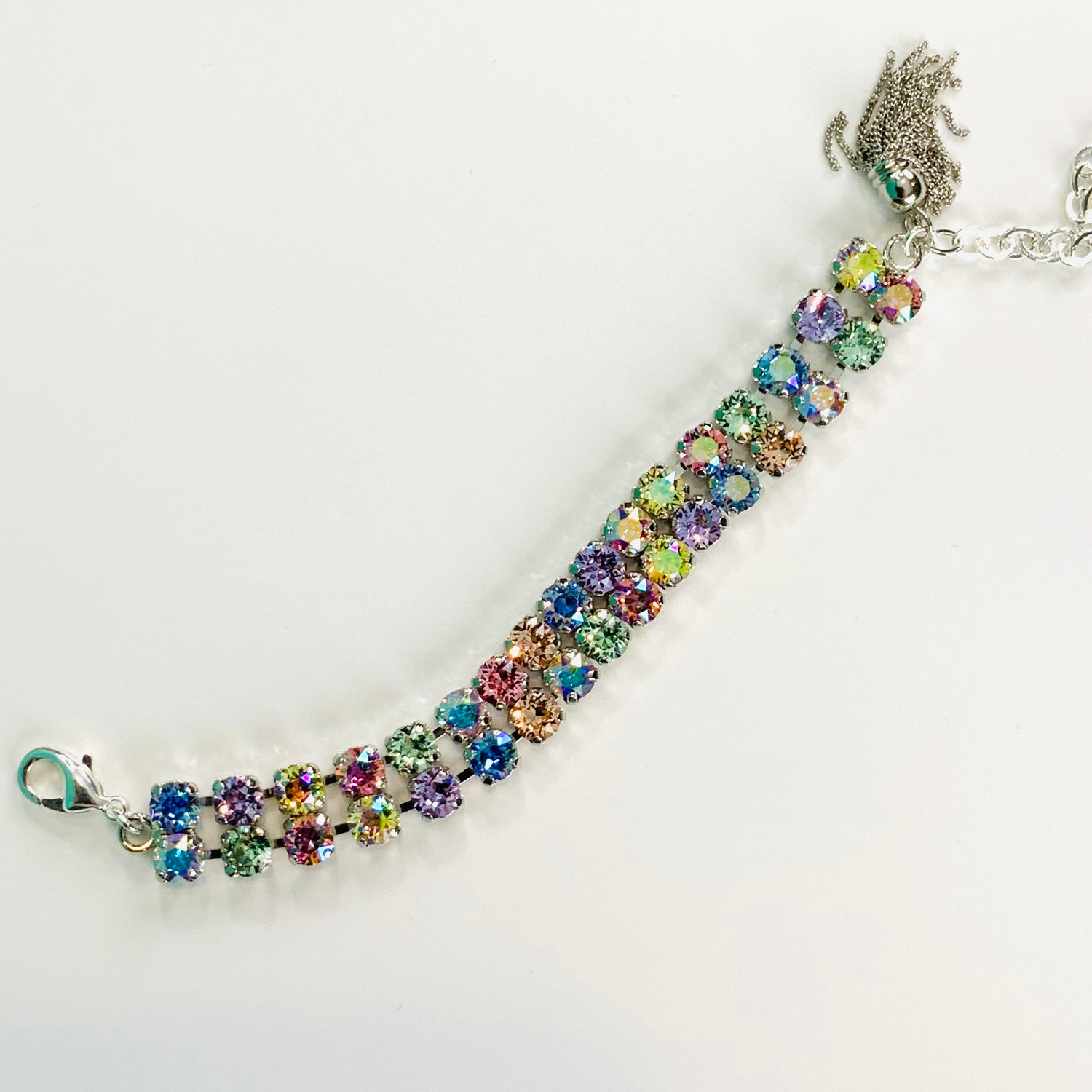 Double Diamonds Bracelet in Pastel Hues