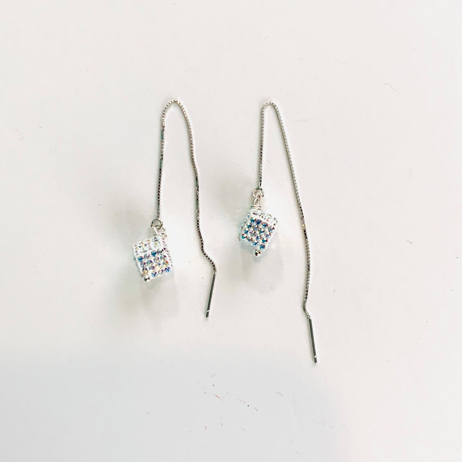 Moon Spark Thread Earrings! DISCONTINUED CRYSTALS!!!