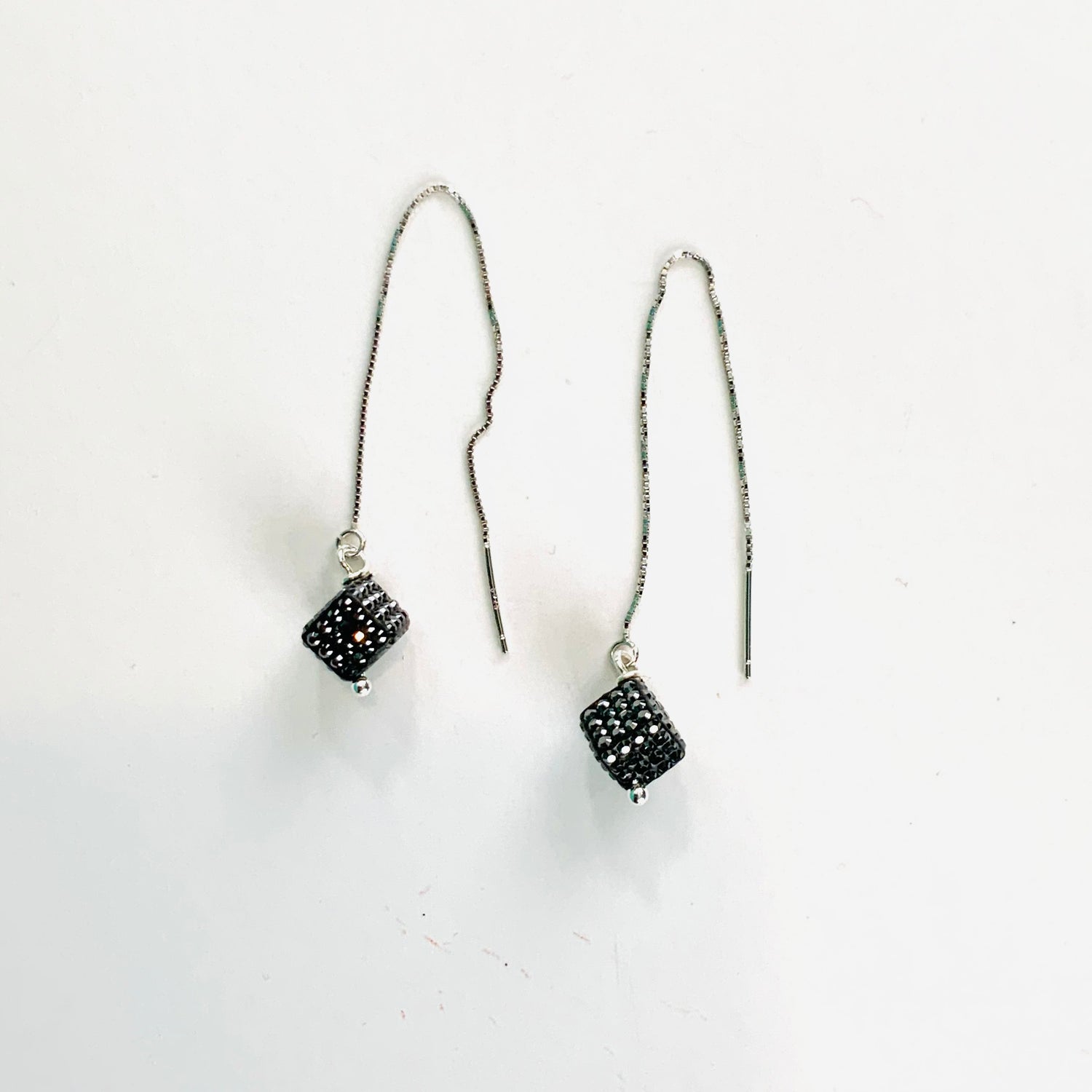 Moon Spark Thread Earrings! DISCONTINUED CRYSTALS!!!