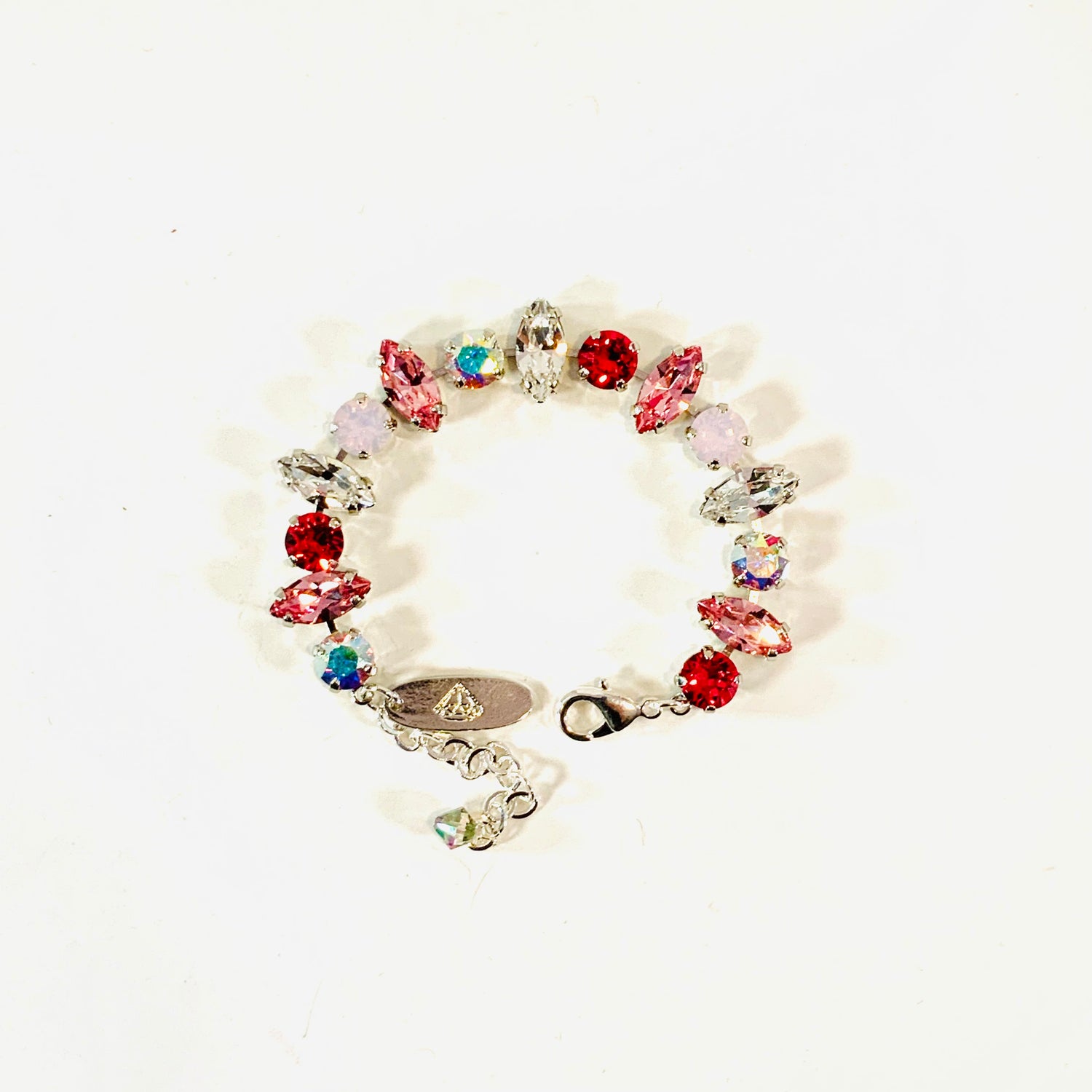 Marquise Diamonds Bracelet featuring Fuchsia Frost - KaraMarie