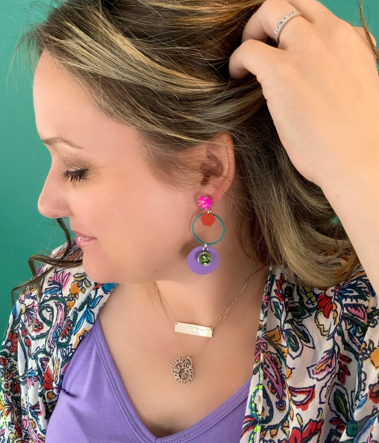 Let's Talk Neon Drop Earrings
