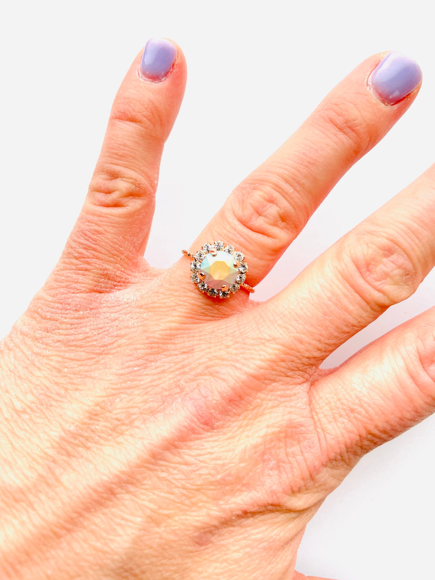 Daisy Ring featuring Blush Rose Pastel