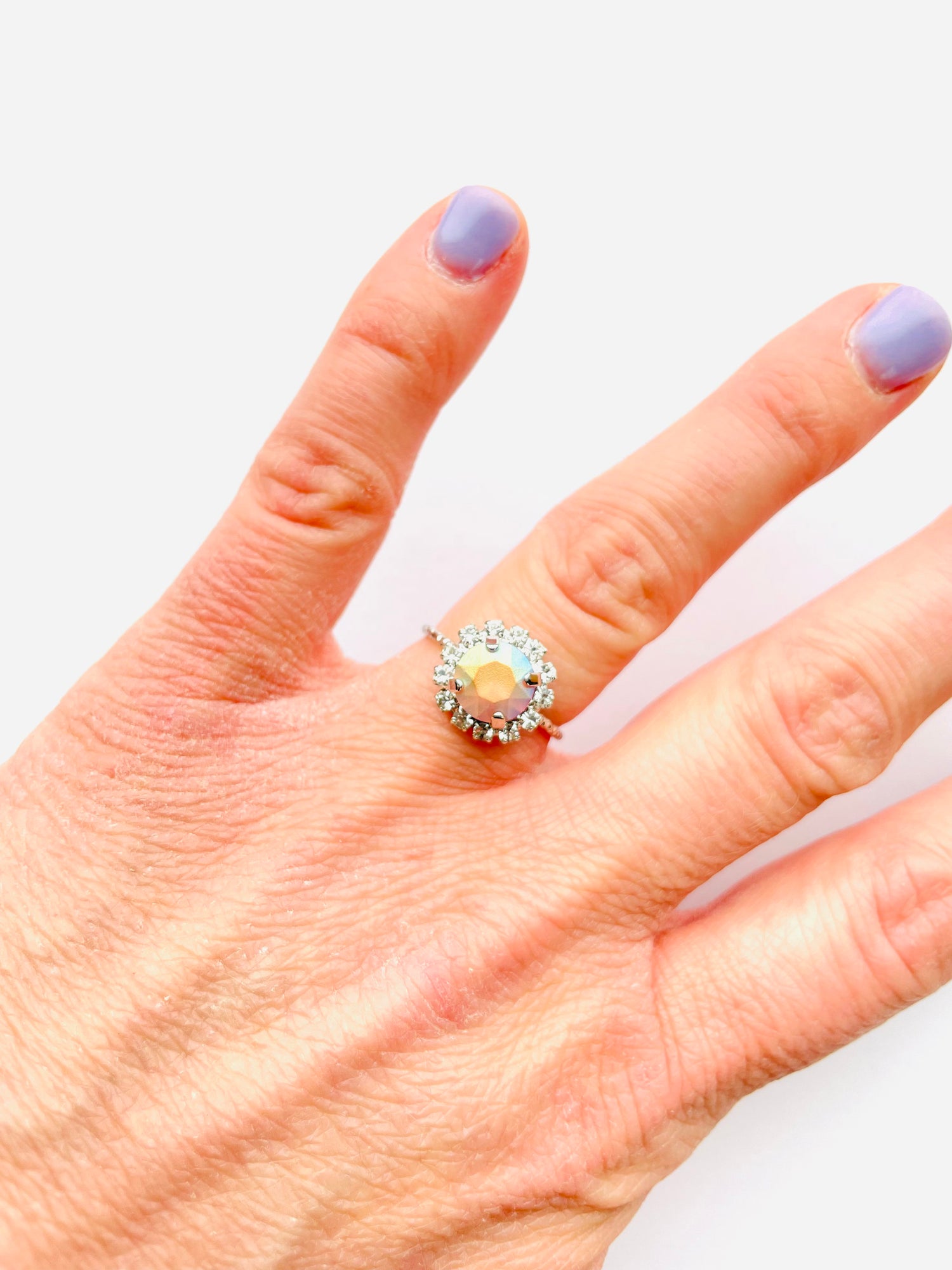 Daisy Ring featuring Blush Rose Pastel