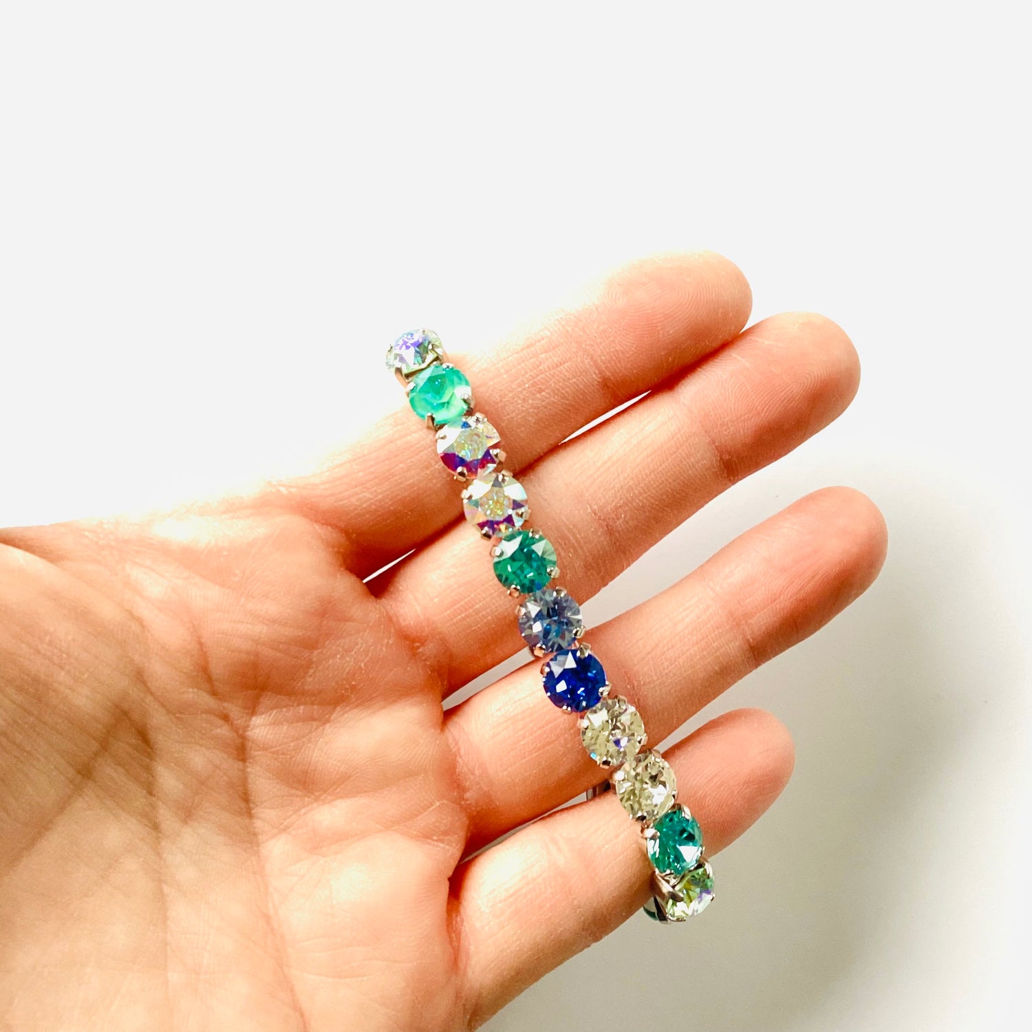 Diamonds Stretch Bracelet in Mermaid