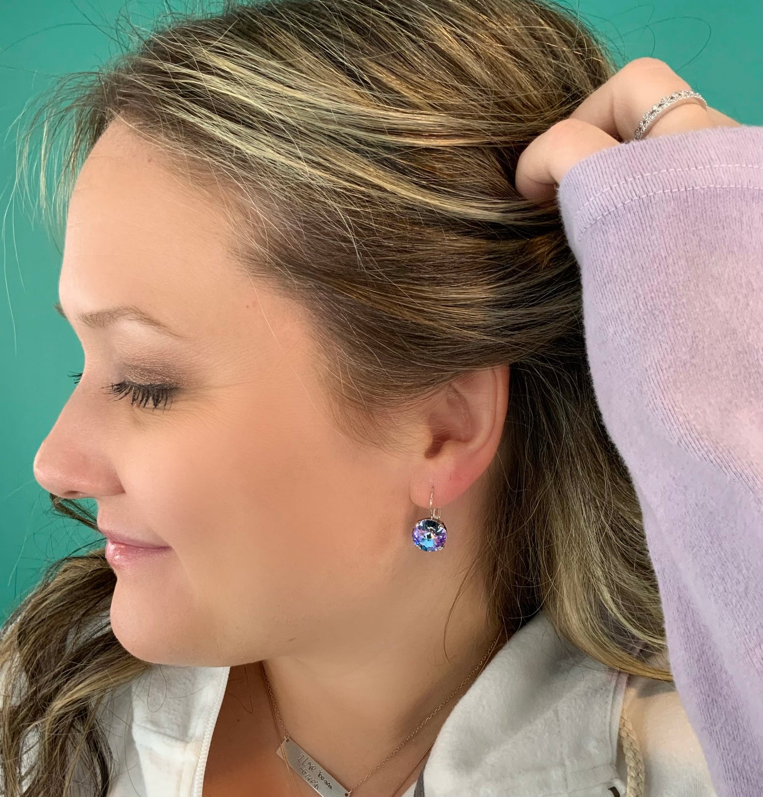 12mm Drop OR Post featuring Light Vitrail