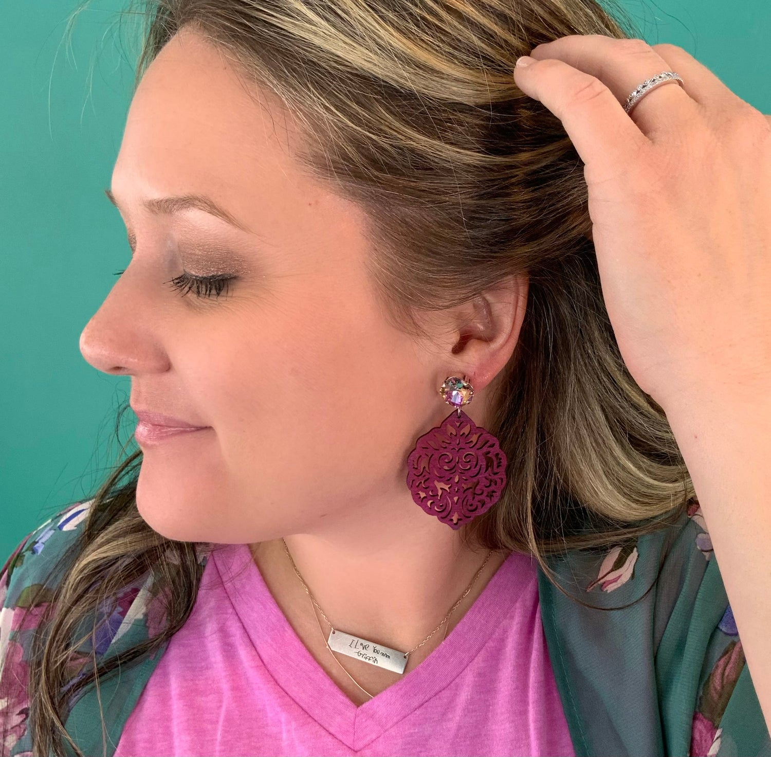 Vitrail Light Boho Filigree Earrings