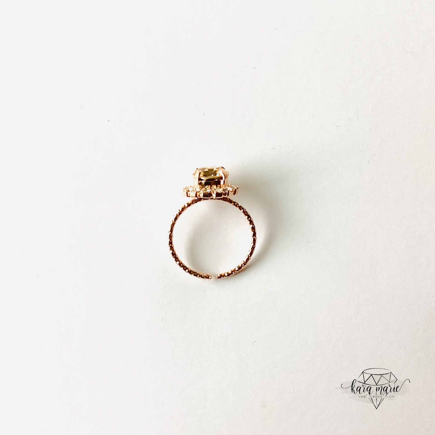 Daisy Ring in Silk x Rose Gold Metal