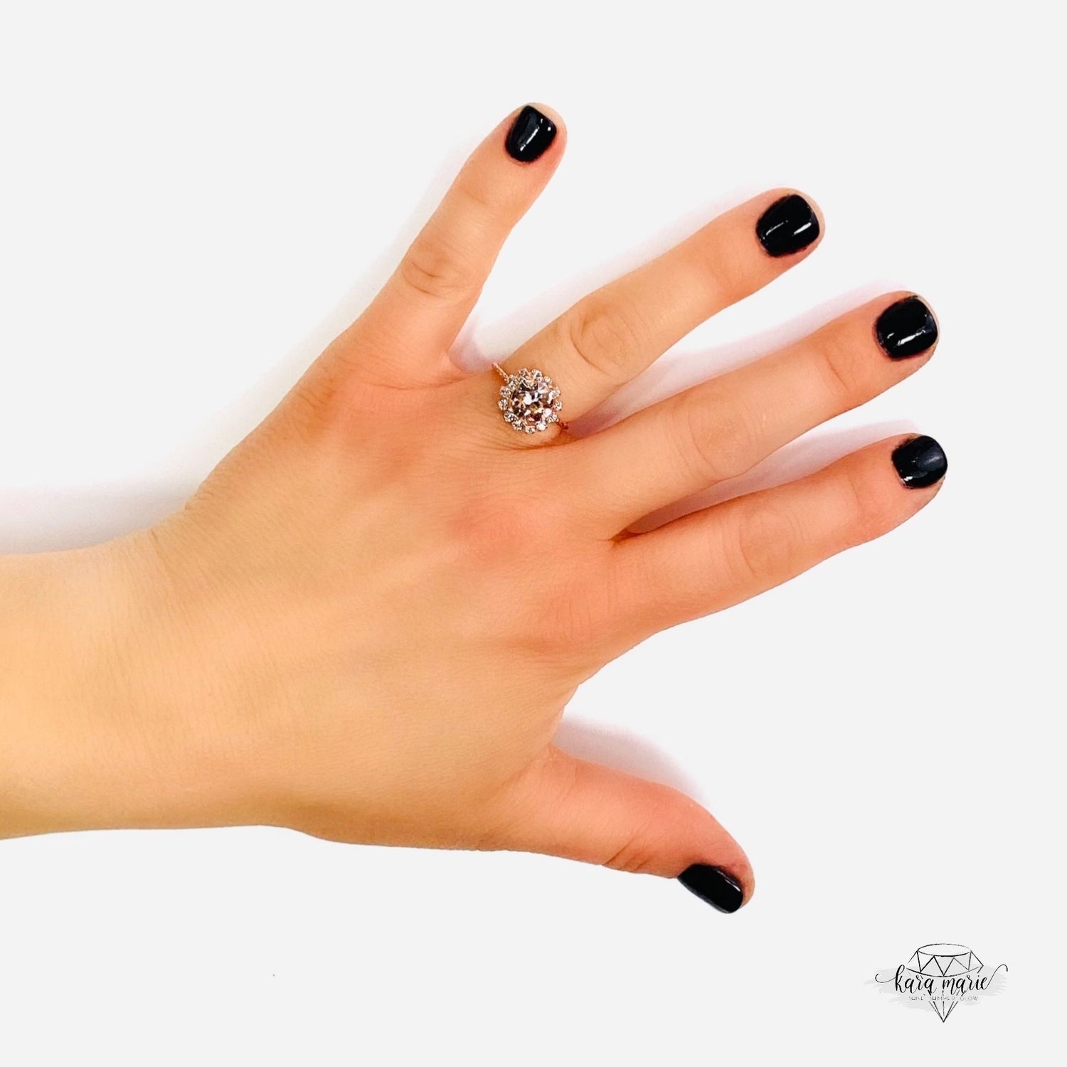 Daisy Ring in Silk x Rose Gold Metal