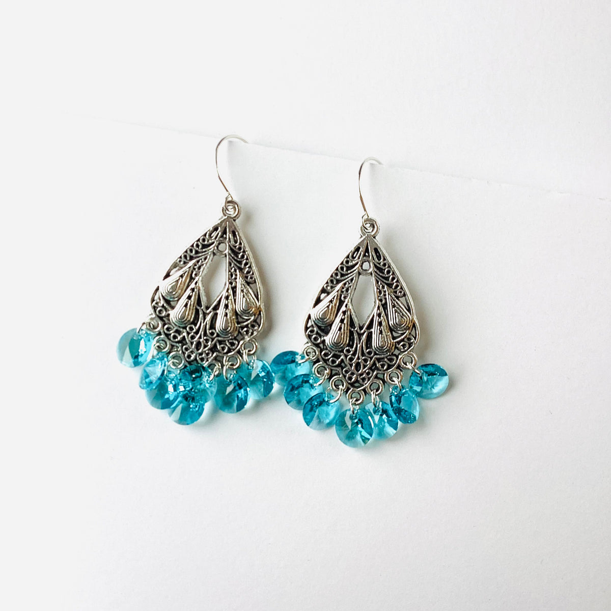 Boho Charm Earrings in Light Turquoise - KaraMarie