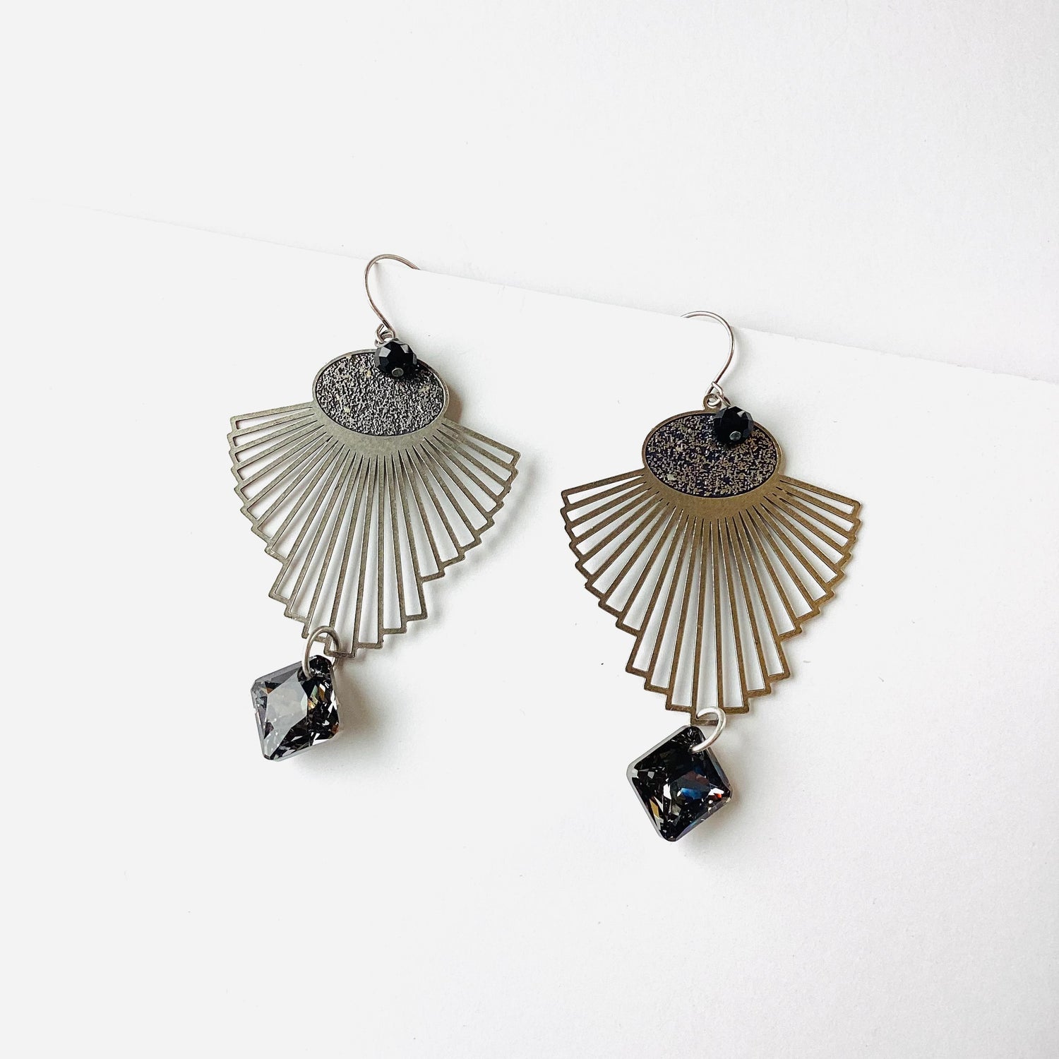 Can't Give You Up Fan Earrings