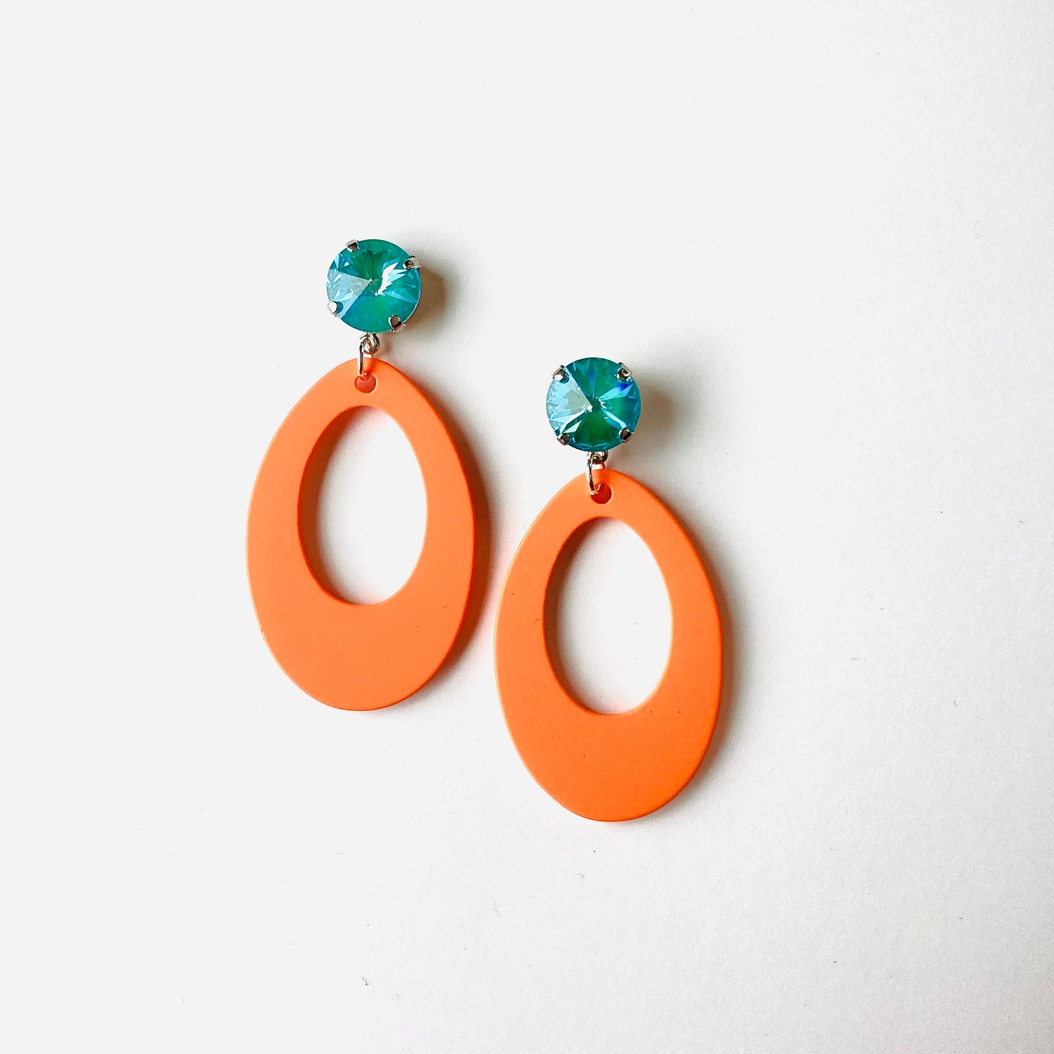 Orange Drop Earrings