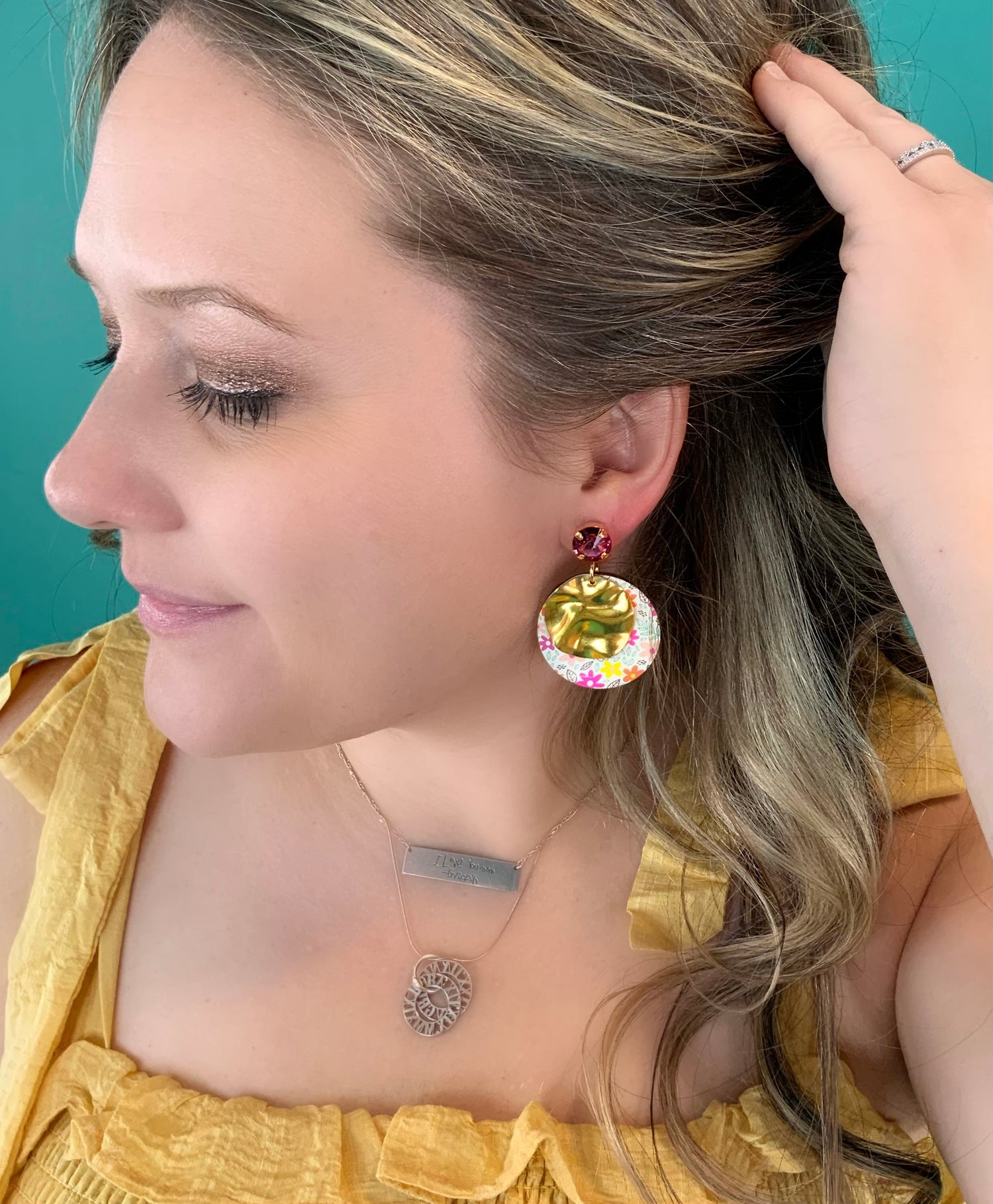Sunset Boulevard Floral Earrings - KaraMarie