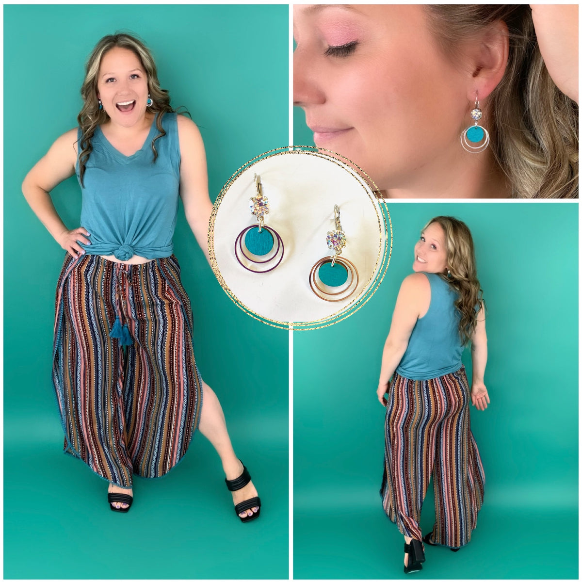 Blue Wonder Drop Earrings - KaraMarie