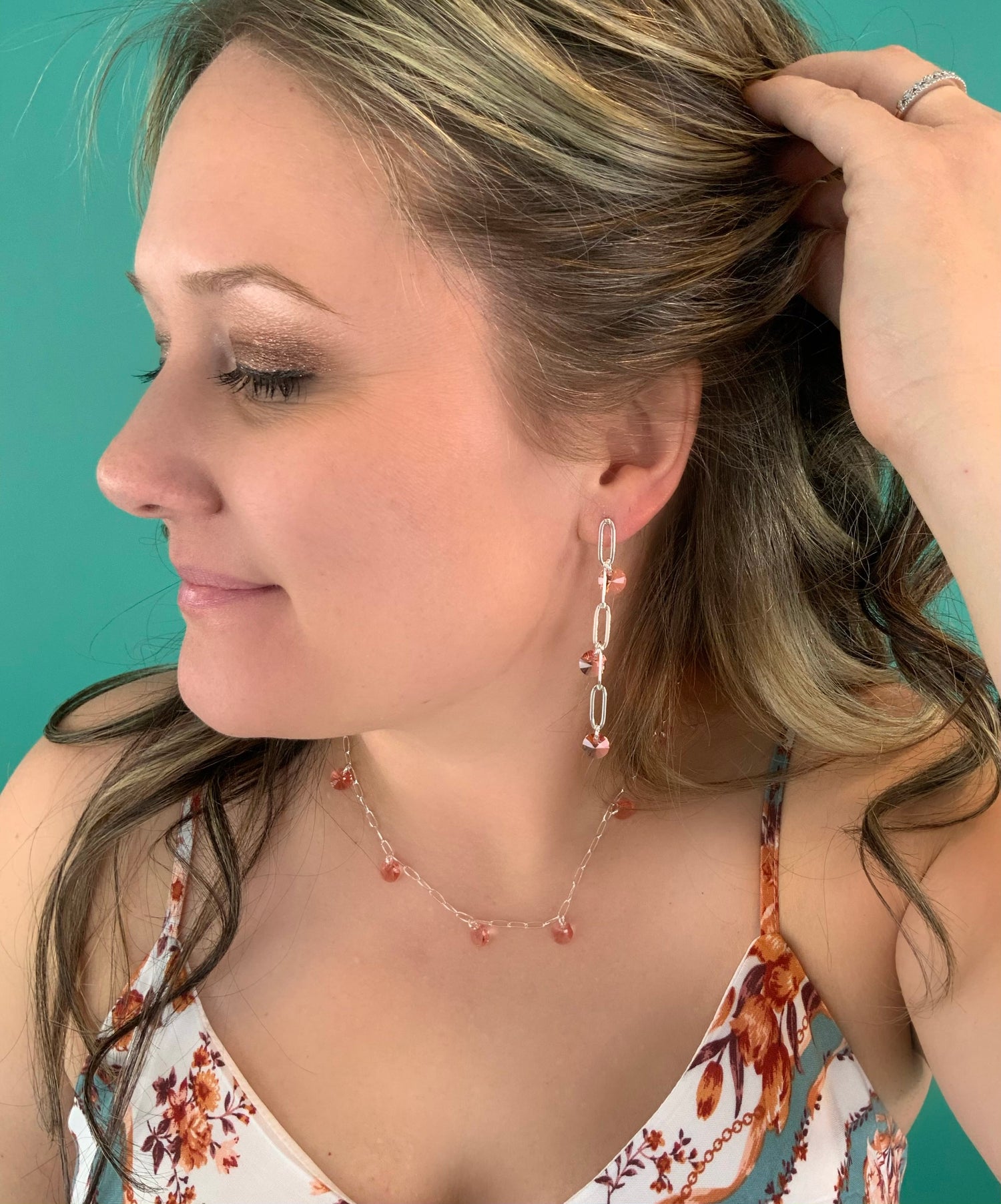 Feeling Peachy Charm Necklace