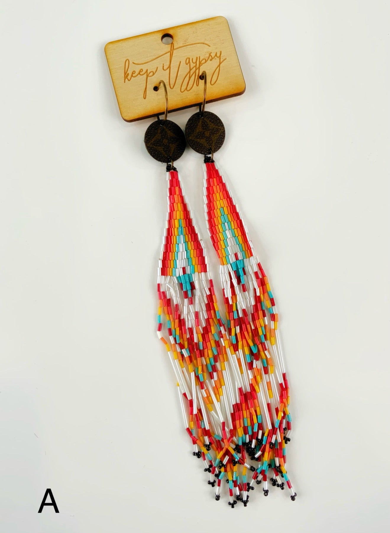 Upcycled LV Earrings