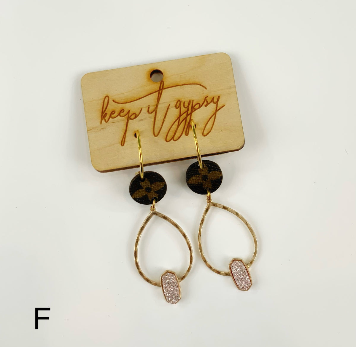 Upcycled LV Earrings - KaraMarie