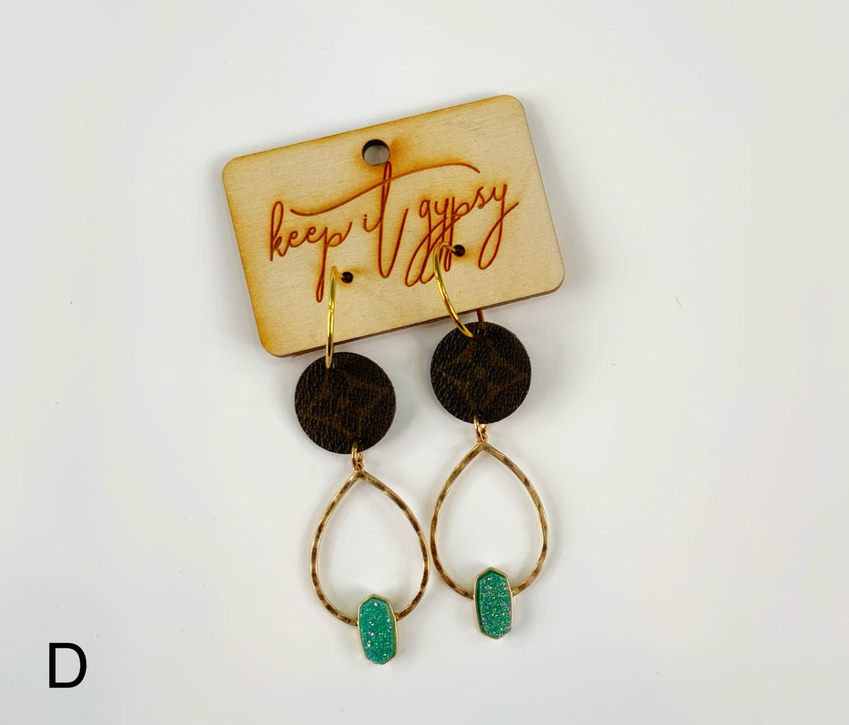 Upcycled LV Earrings - KaraMarie