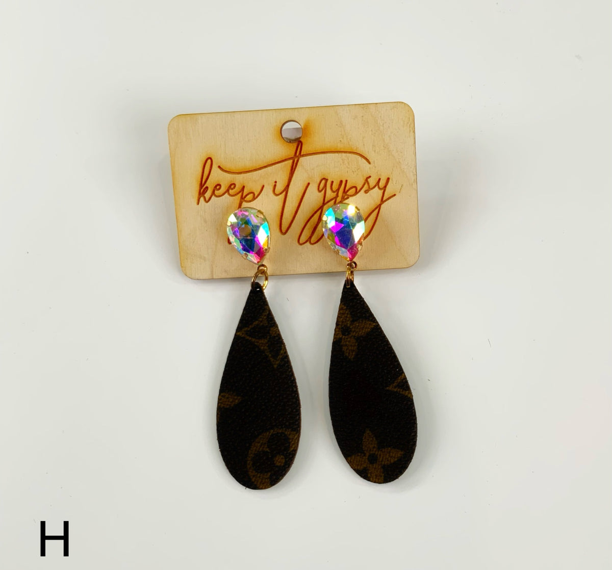Upcycled LV Earrings - KaraMarie