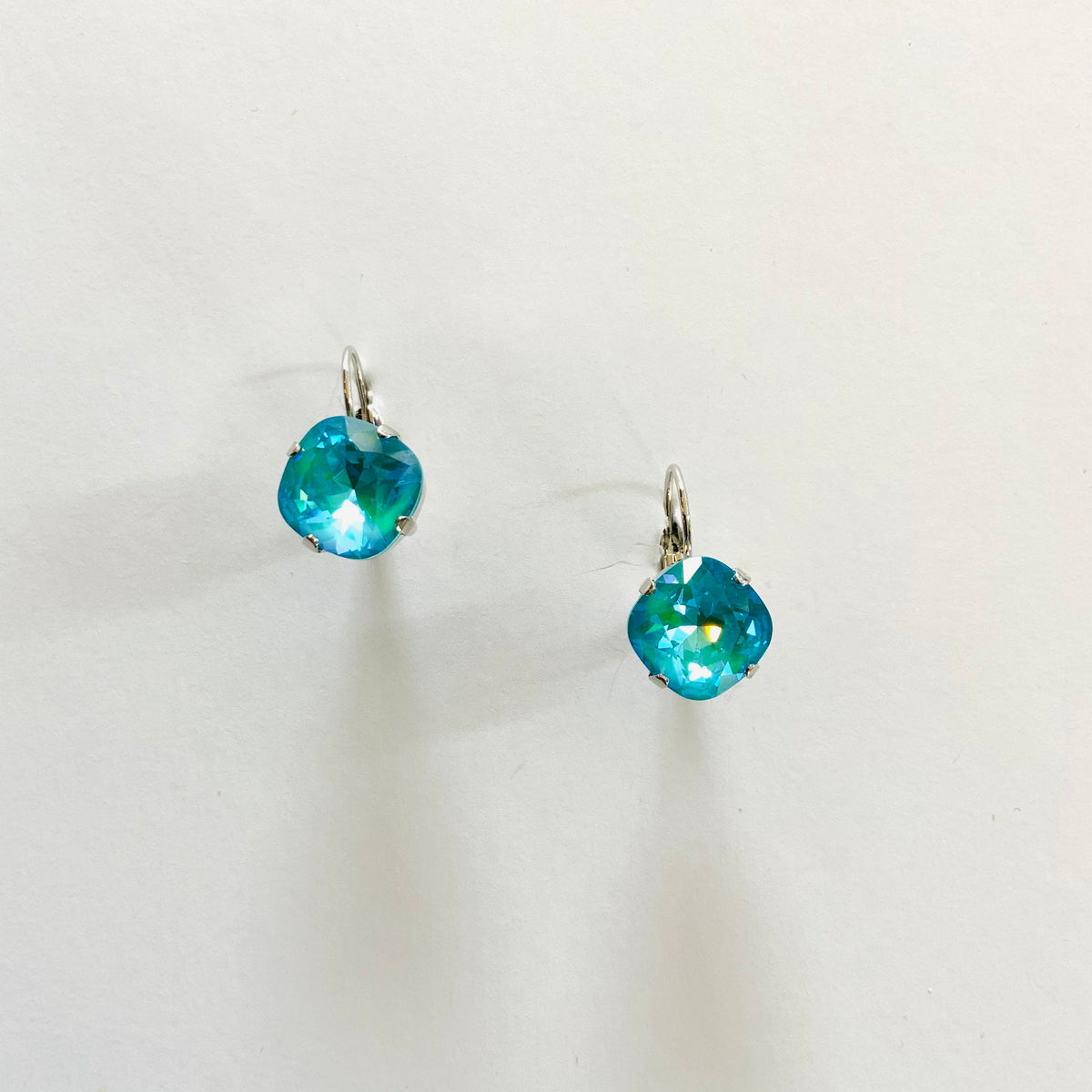 Square Cushion Drop Earrings - Laguna DeLite - KaraMarie