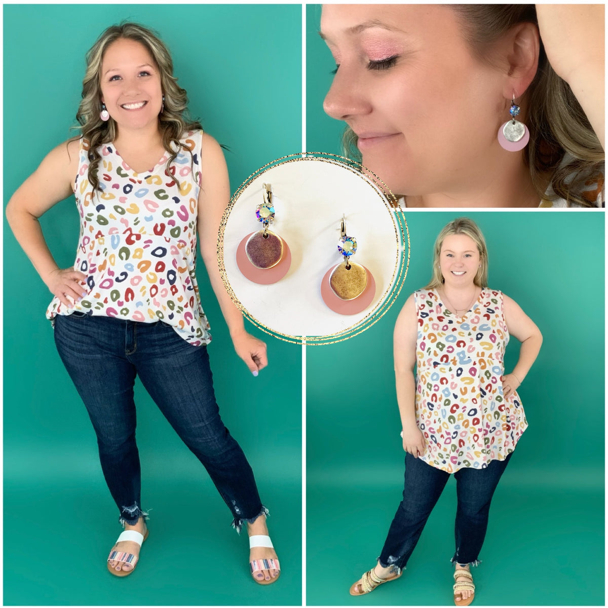Mauve Drop Earrings - KaraMarie