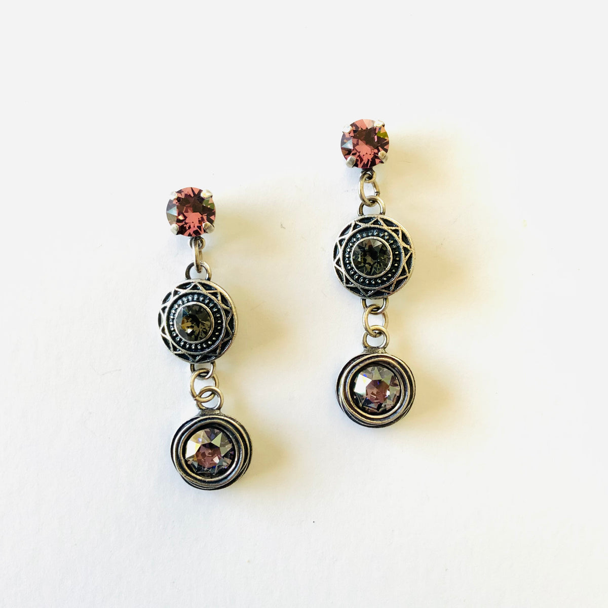 Aztec Charm Earring featuring Tanzanite Champagne - KaraMarie