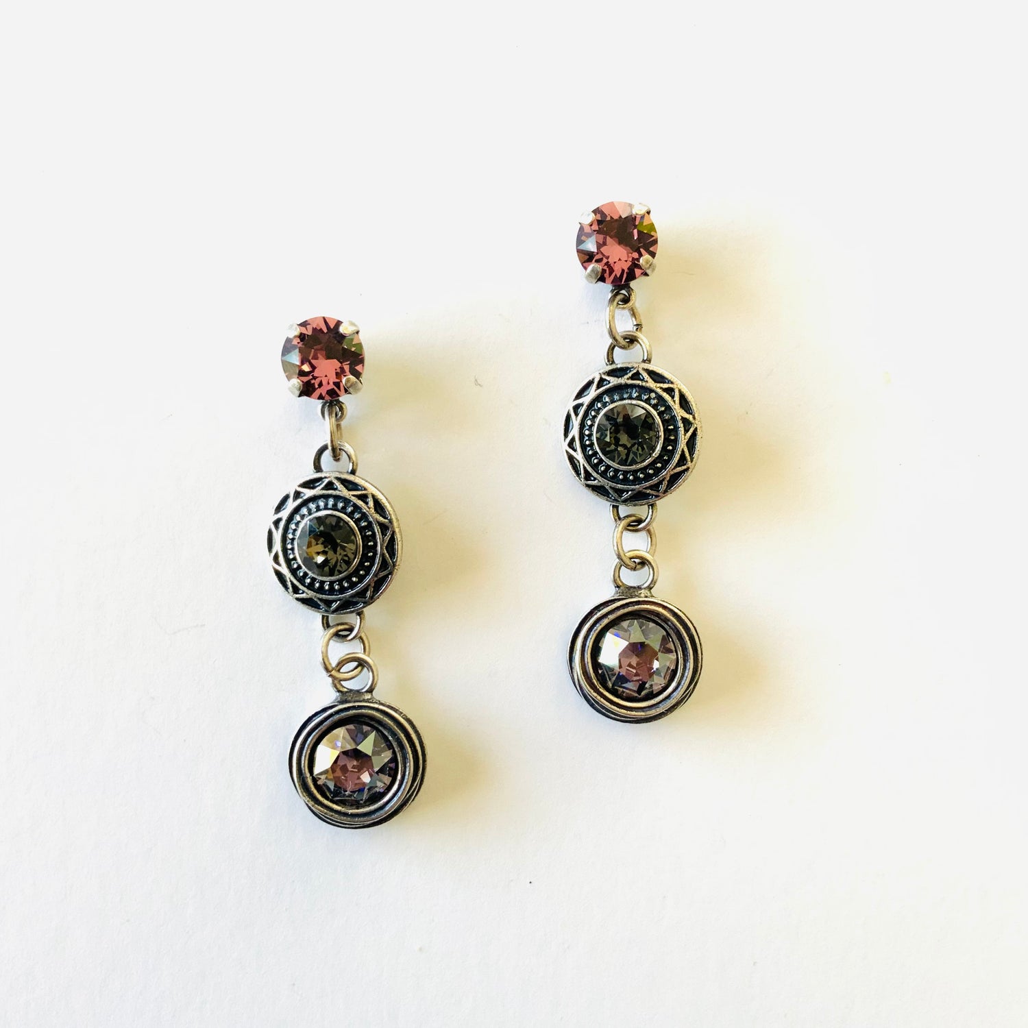 Aztec Charm Earring featuring Tanzanite Champagne - KaraMarie