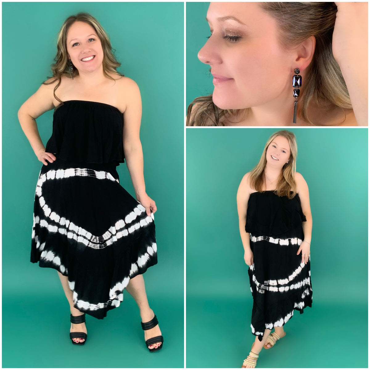 Silver Night Tassel Earrings - KaraMarie