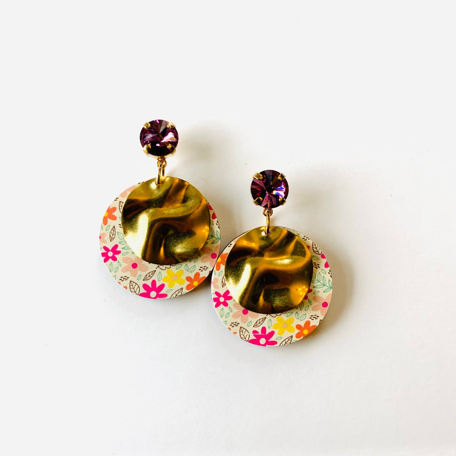 Sunset Boulevard Floral Earrings - KaraMarie