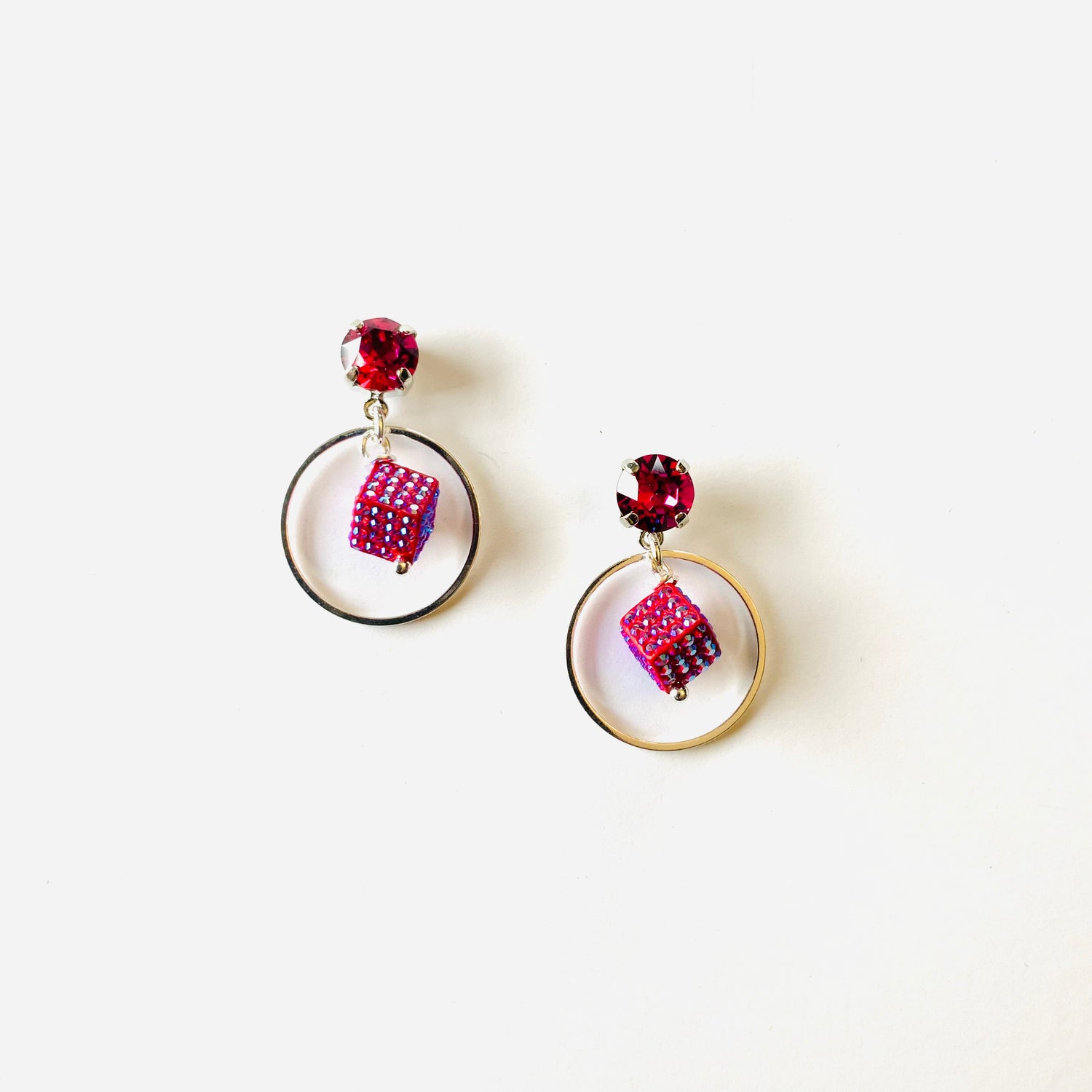 Moon Spark Whitney Earring in Pink!!