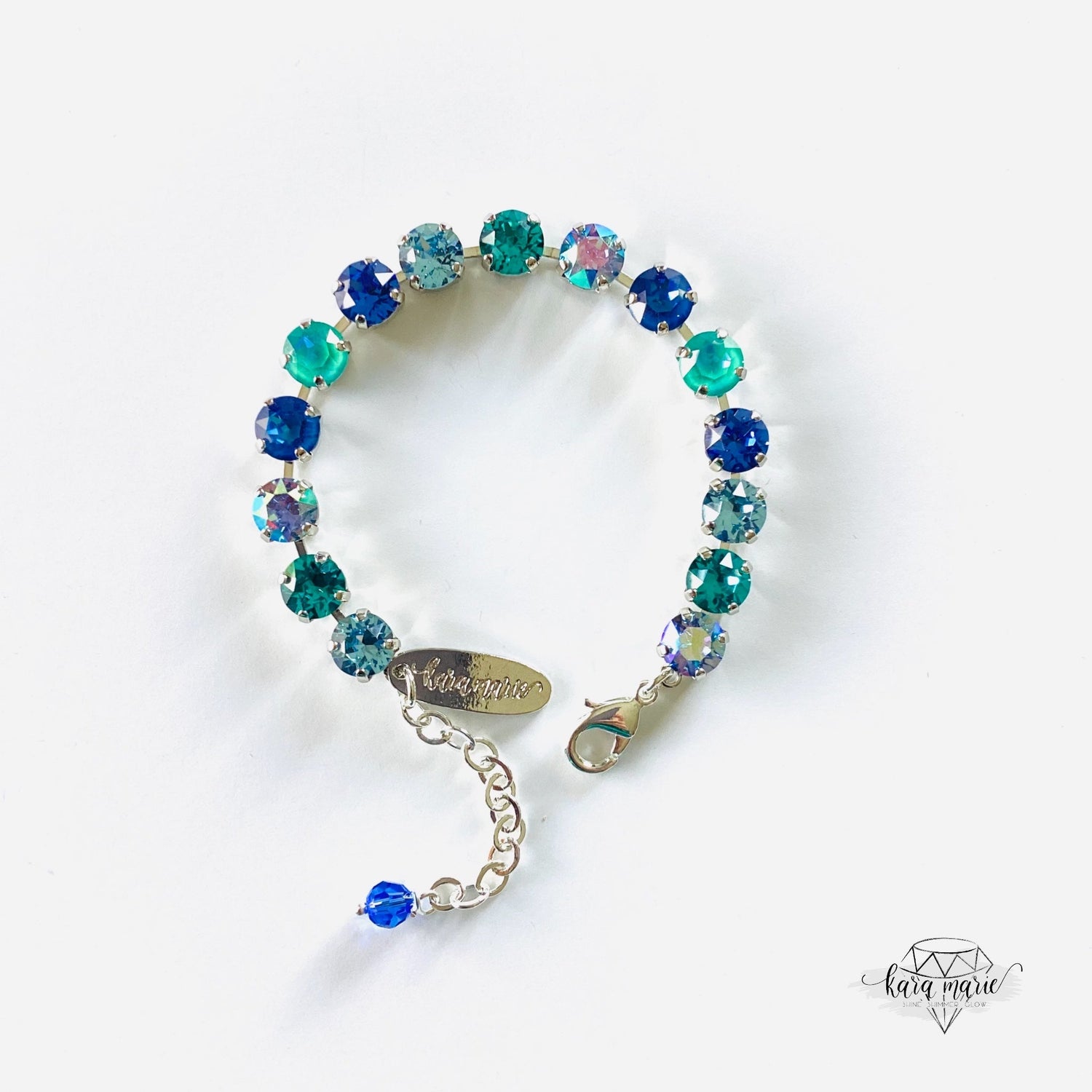 Diamonds Bracelet in Blue Hues