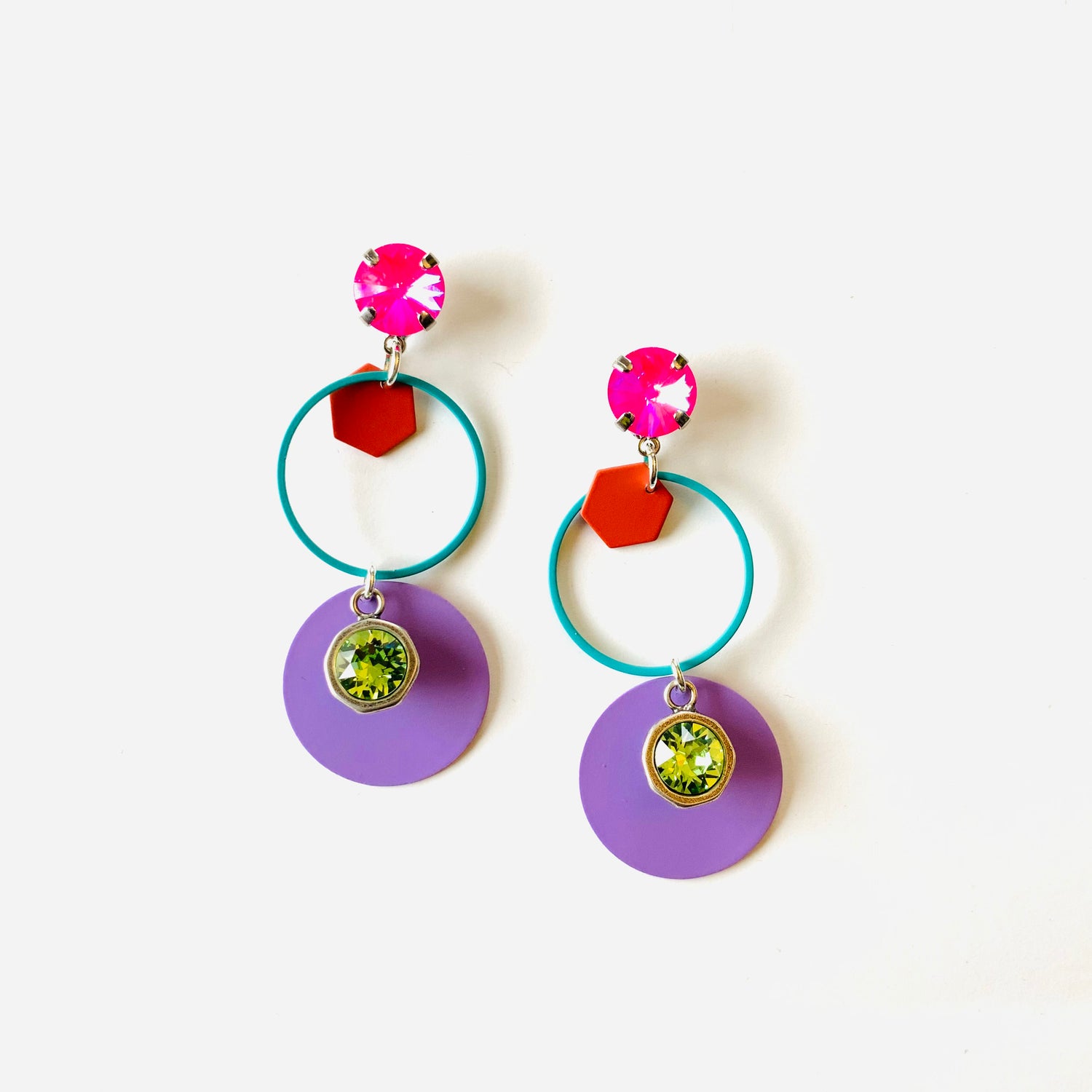 Let's Talk Neon Drop Earrings