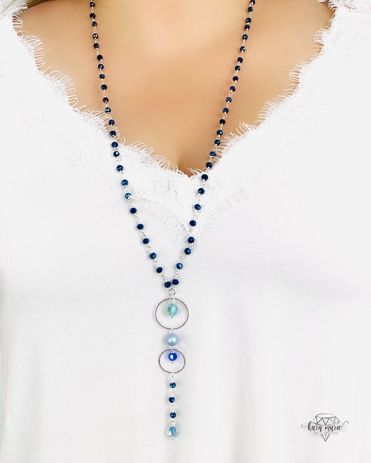 Titanium Pyrite Beaded Necklace