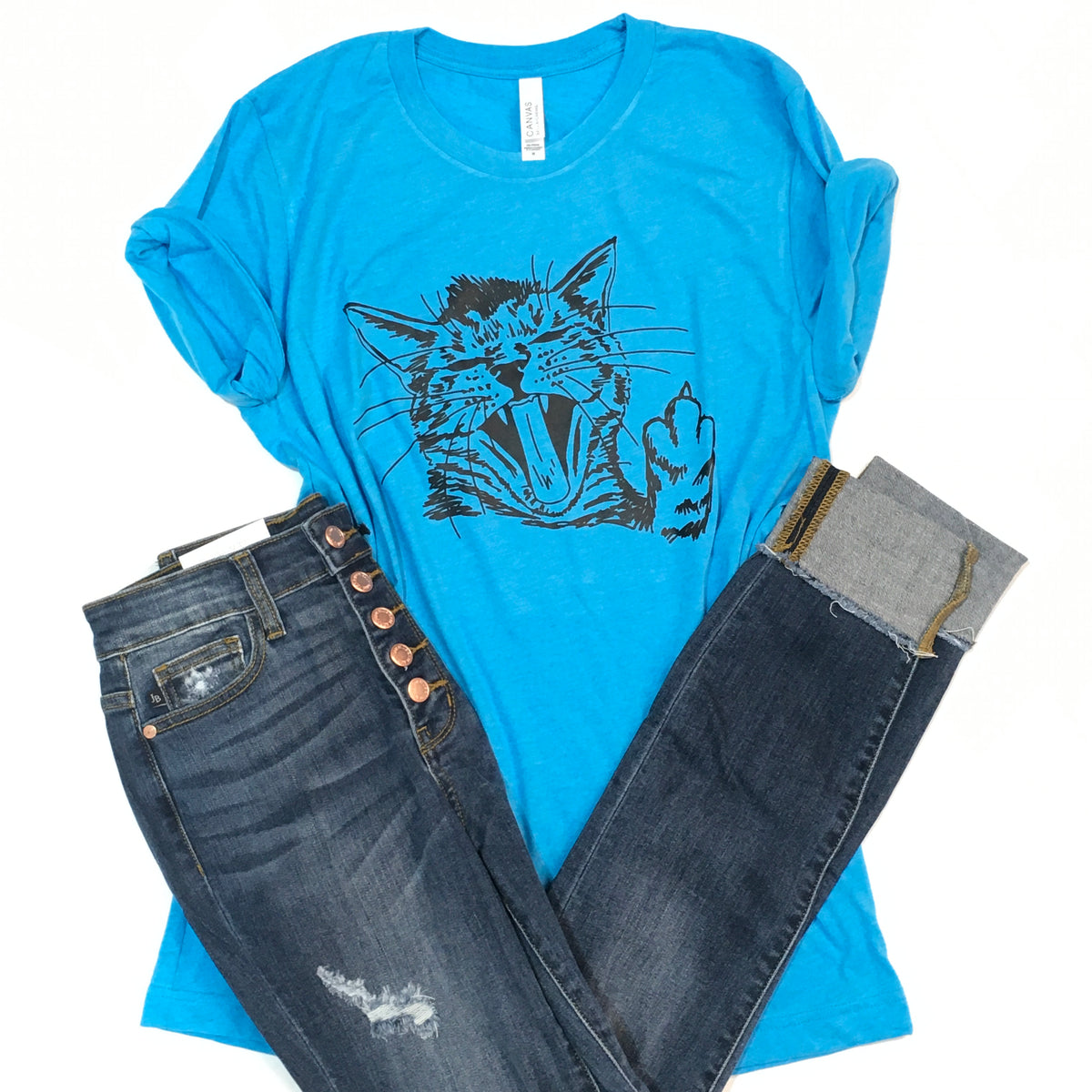 Wild Cat Graphic Tee - KaraMarie
