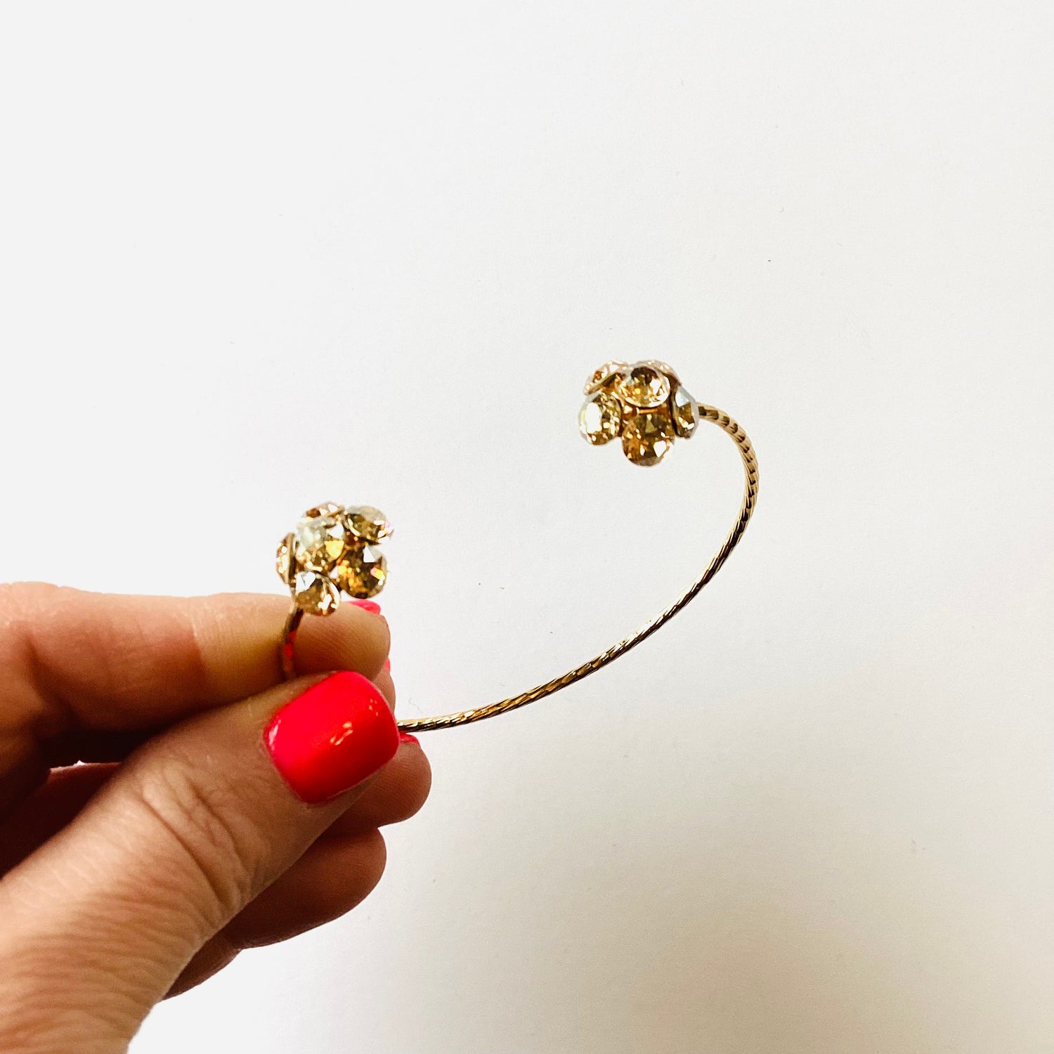 Fireball Open Bangle Bracelet