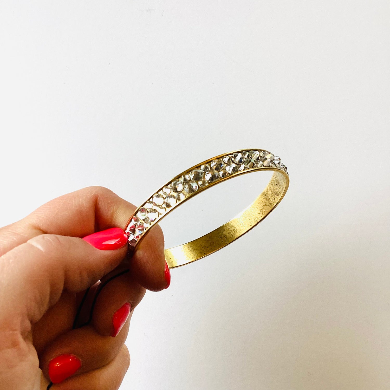 Rock Candy Bangle Bracelet in Gold/Silver Shade