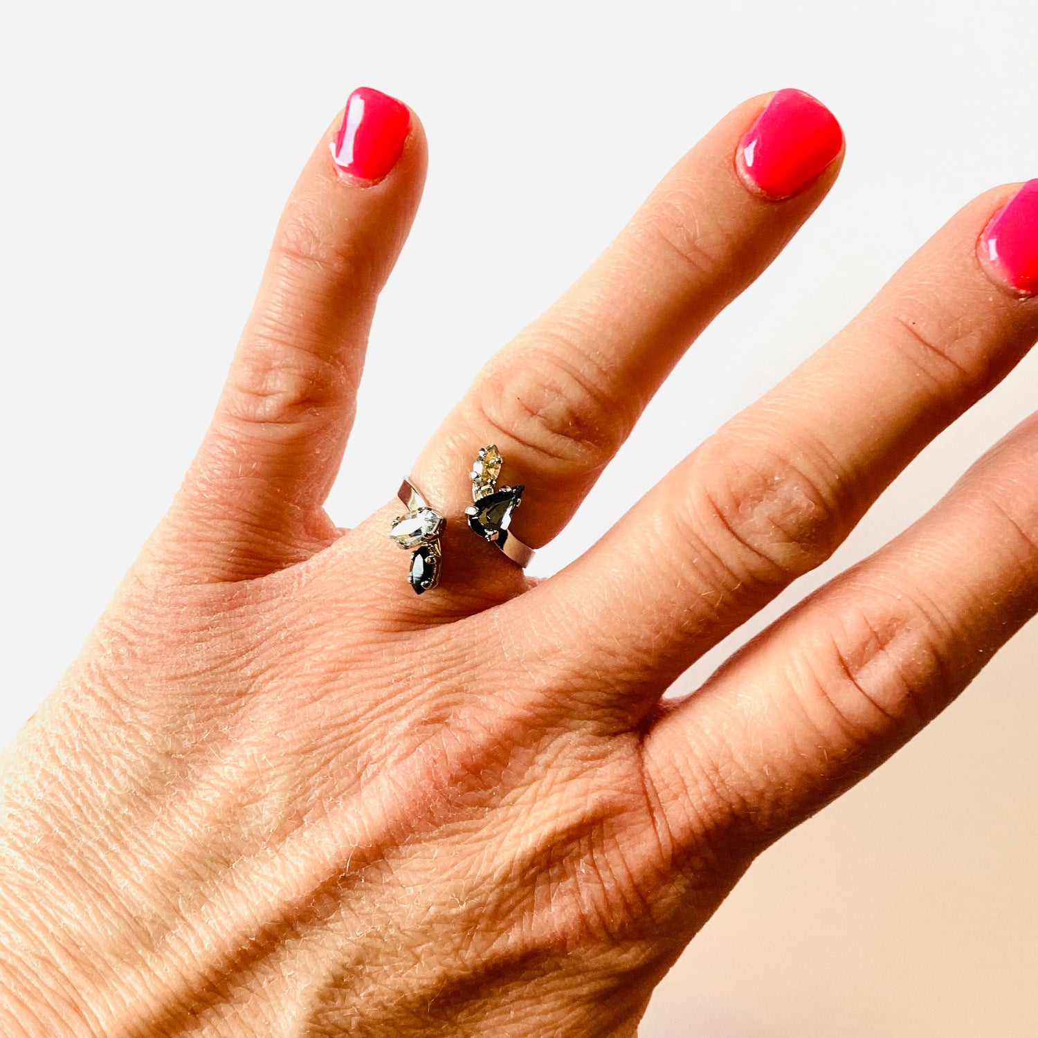 Delicate Navette Open Wrap Ring