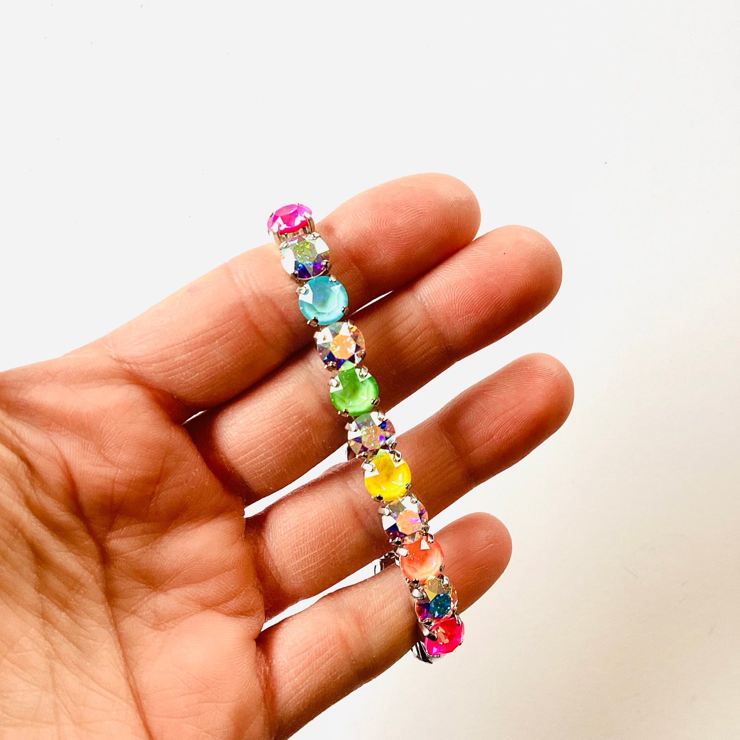 Diamonds Stretch Bracelet in Neons