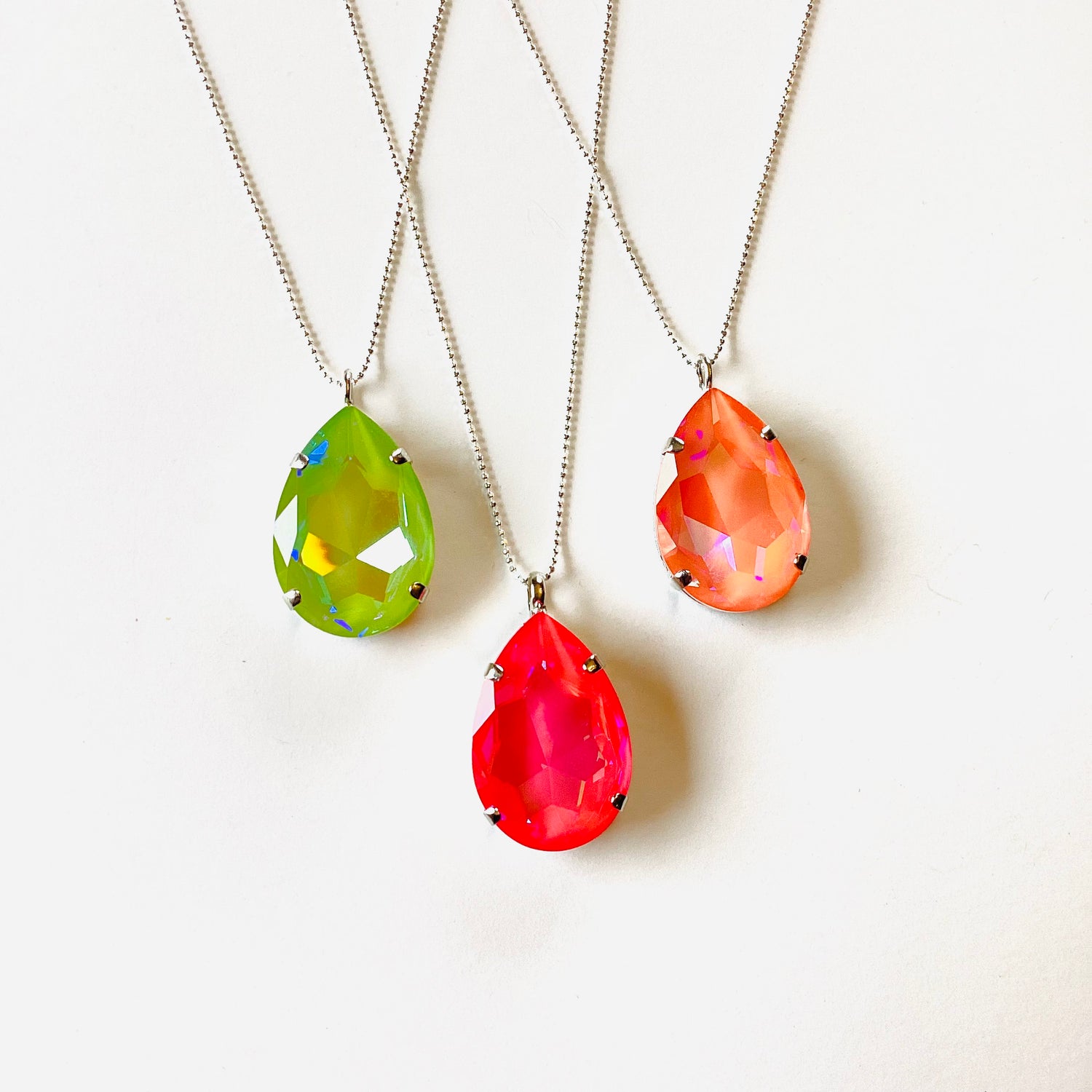 Large Pear Statement Necklace