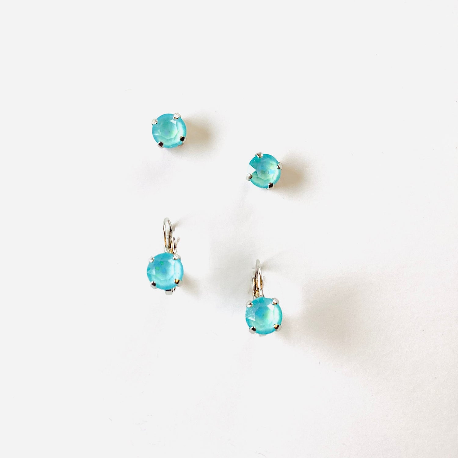 8mm Drop OR Post in Ultra Light Turquoise