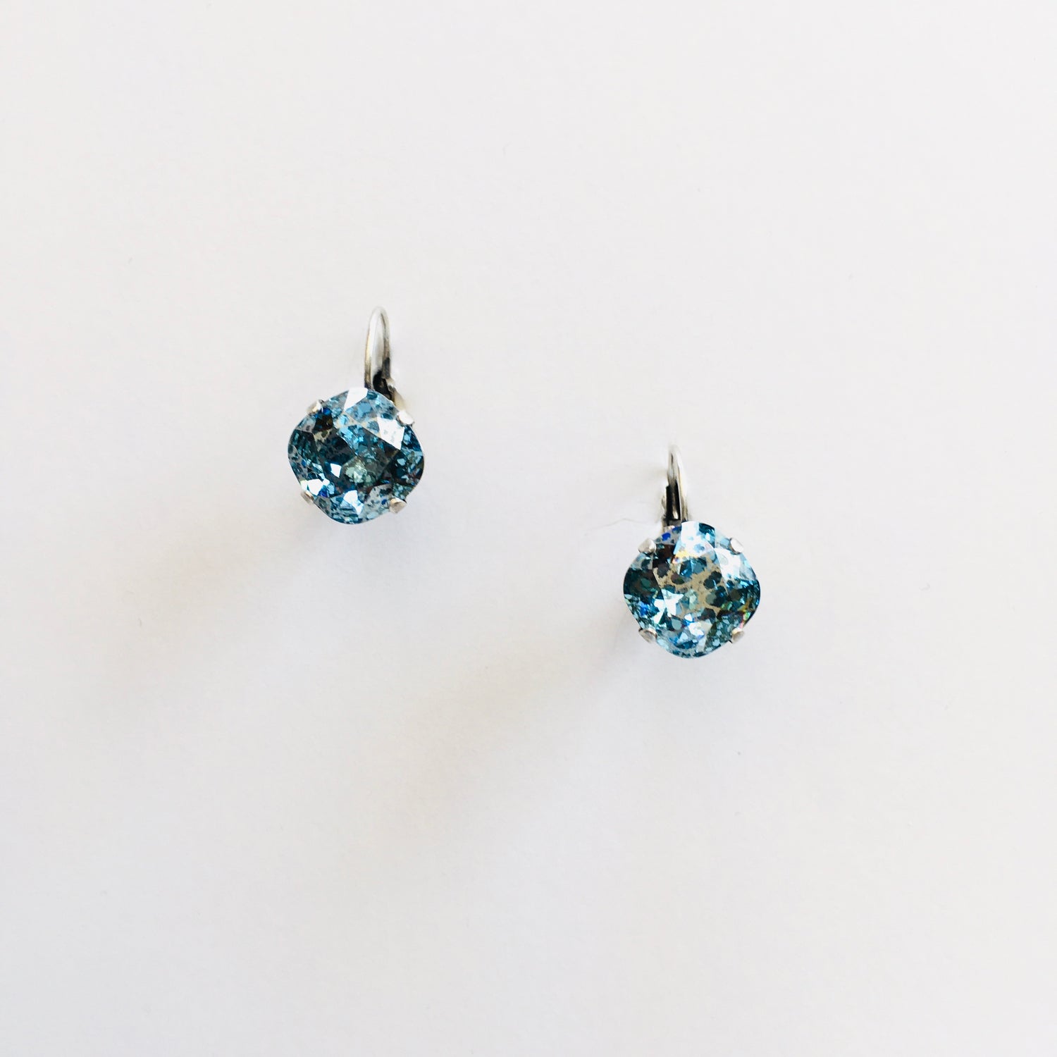 Square Cushion Drop Earrings - Custom Coated Colors