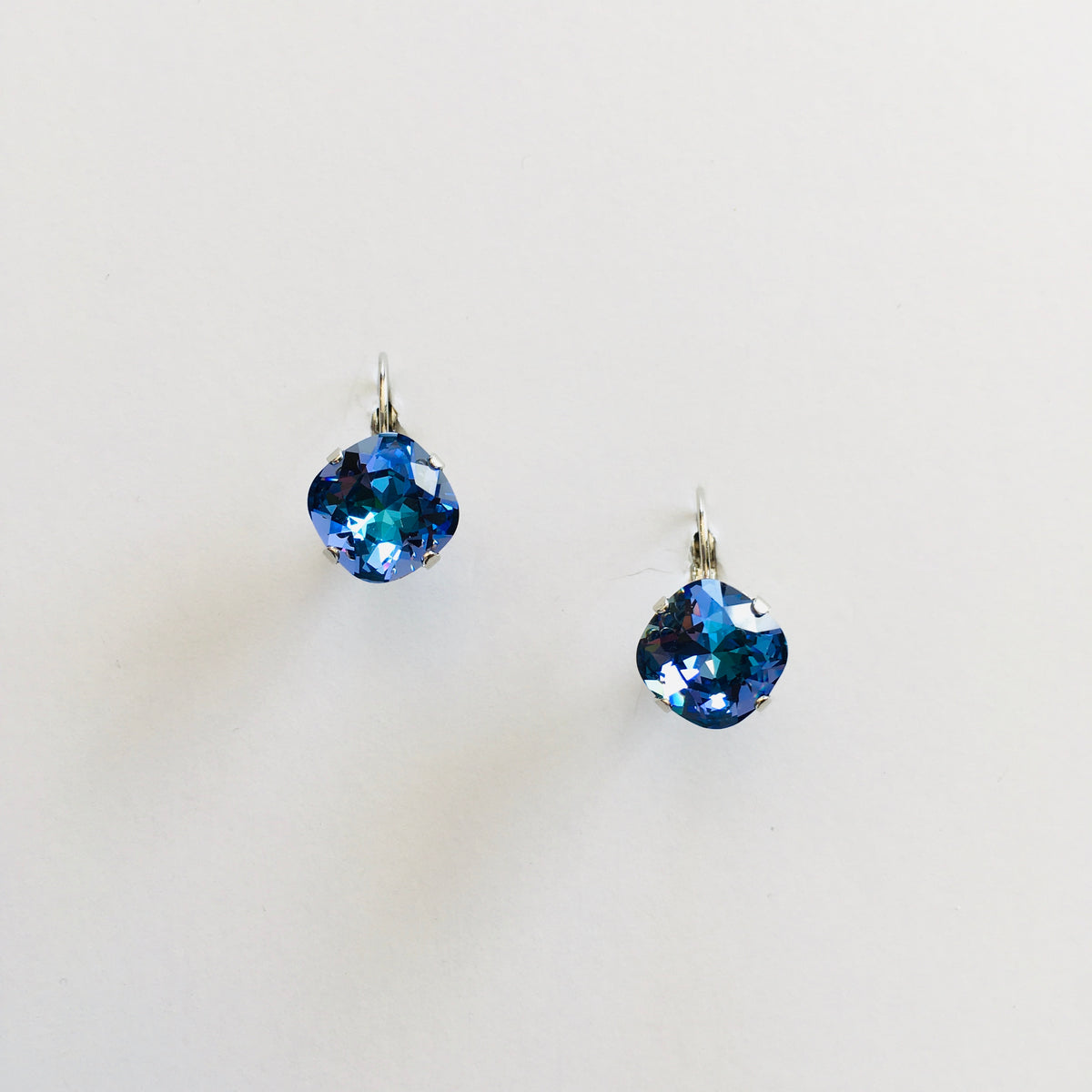 Square Cushion Drop Earrings - Custom Coated Colors - KaraMarie
