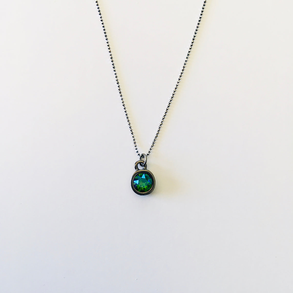 Simple Pendant Necklace featuring Fern Green Verde - KaraMarie