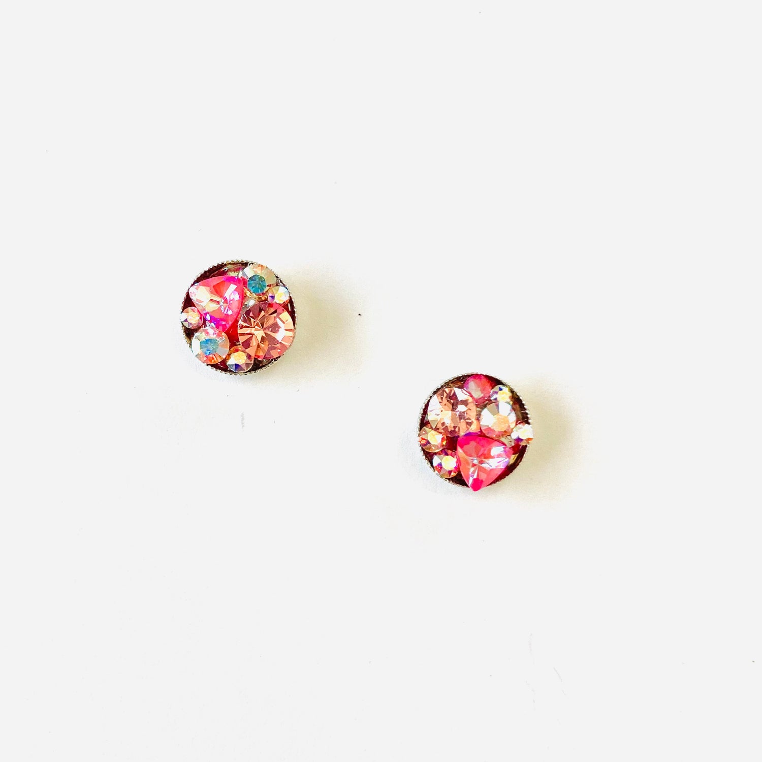 Treasure Chest Post Earring in Ultra Pink Hues