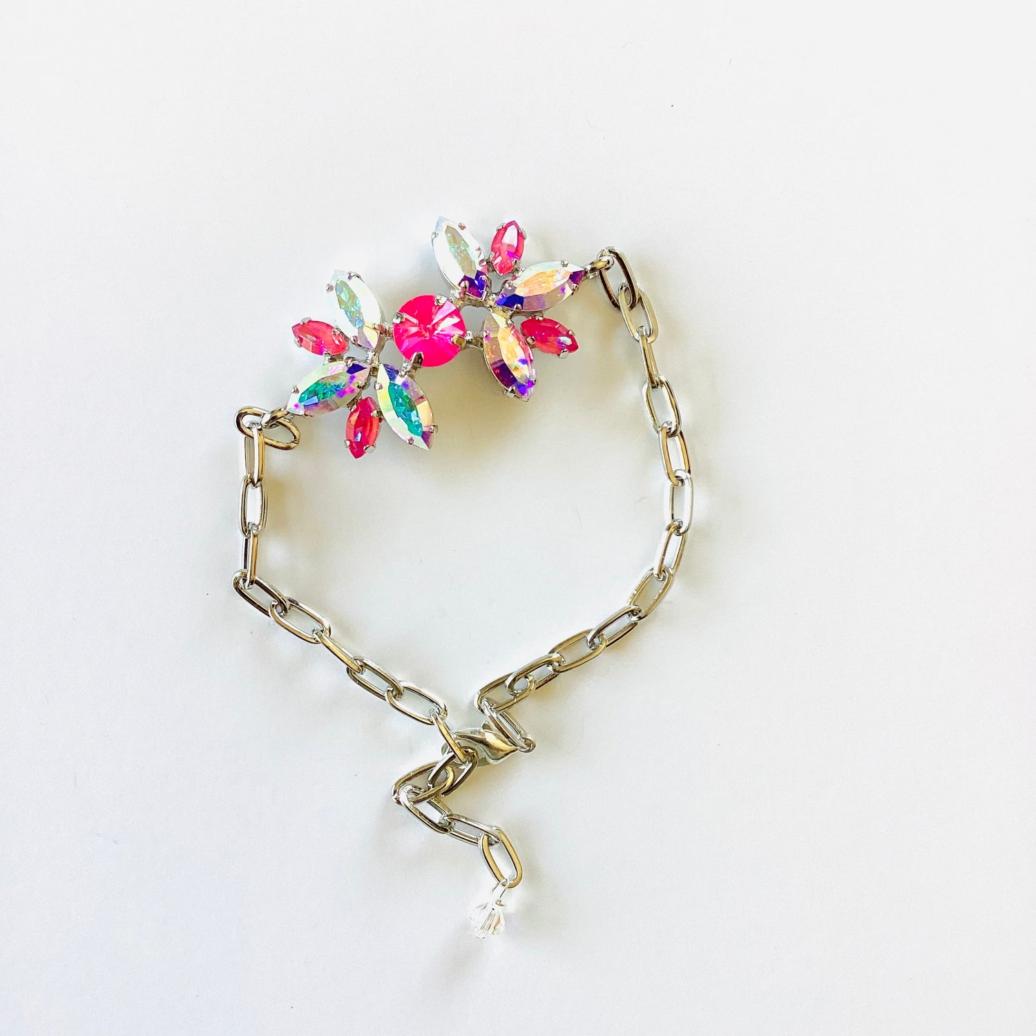 Leaf Bracelet in Ultra Pink Hues - KaraMarie