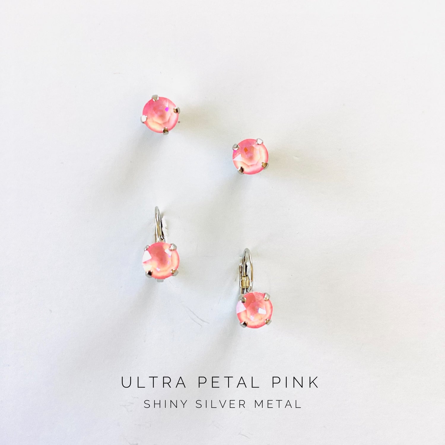 8mm Drop OR Post in Ultra Petal Pink